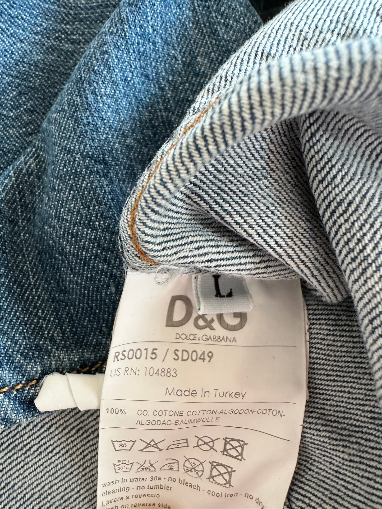 Dolce & Gabbana Denim Style Cotton Top - Women’s Large