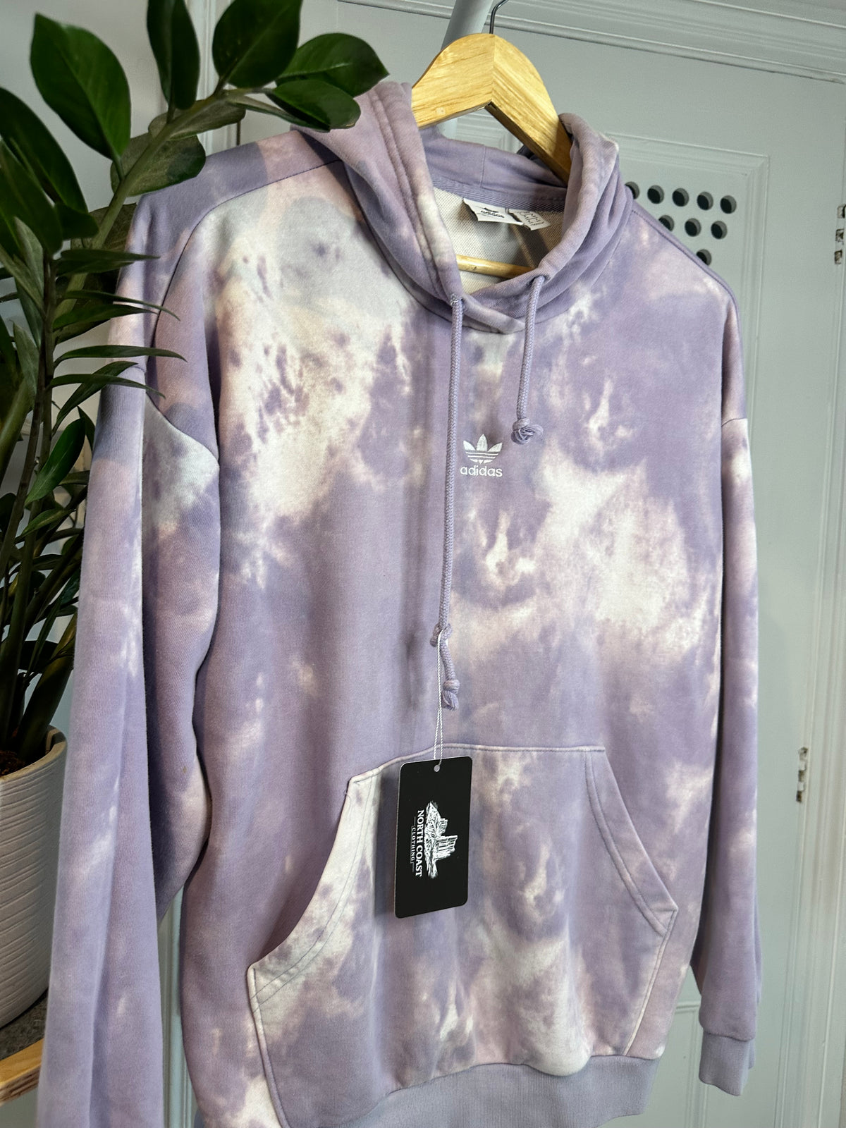 Adidas Originals Tie-Dye Hoodie – Lilac & White – Women’s UK 8