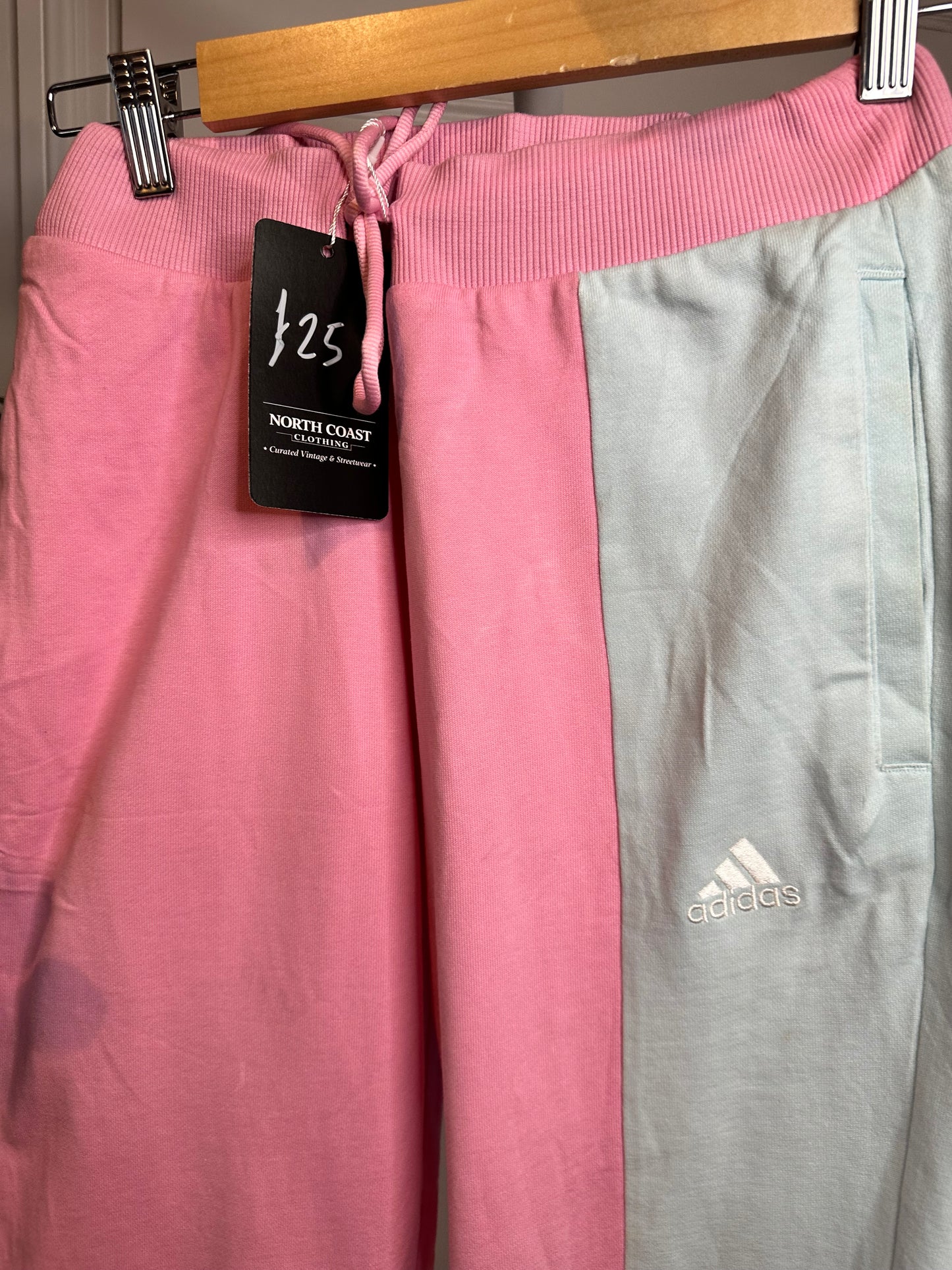 Adidas Bubblegum Joggers / Sweat Pants Pink Blue - Women’s Small