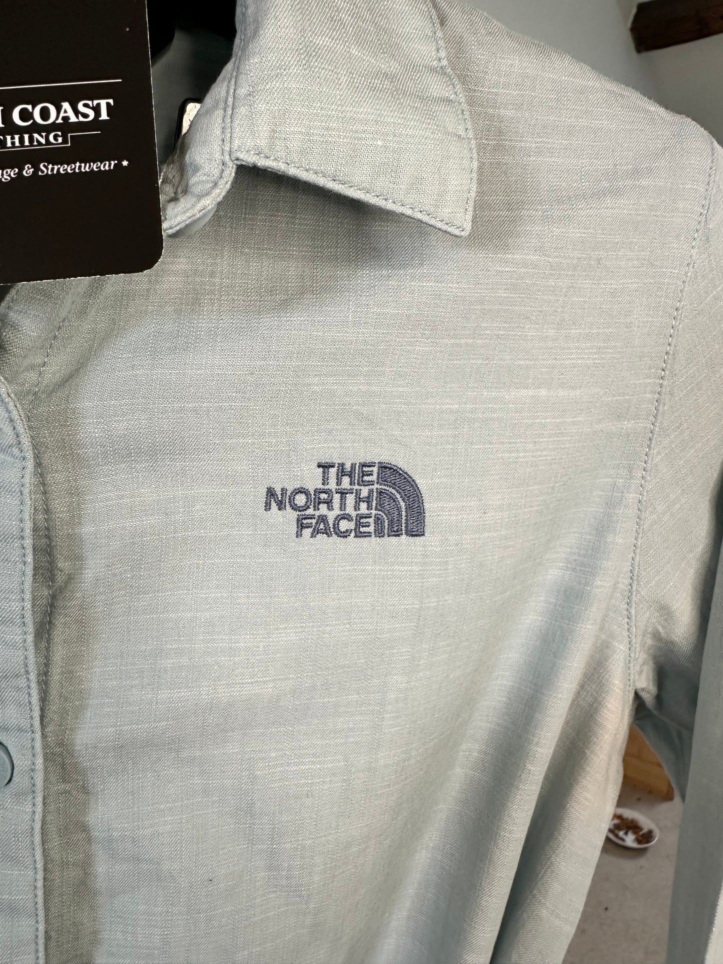 The North Face Cotton Summer Shirt Dress Women’s Medium - Pale Blue