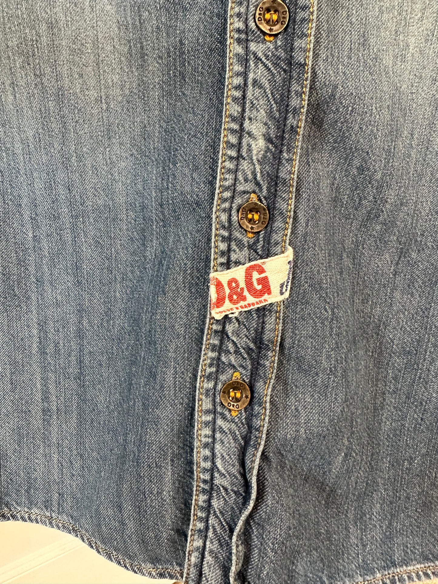 Dolce & Gabbana Denim Style Cotton Top - Women’s Large