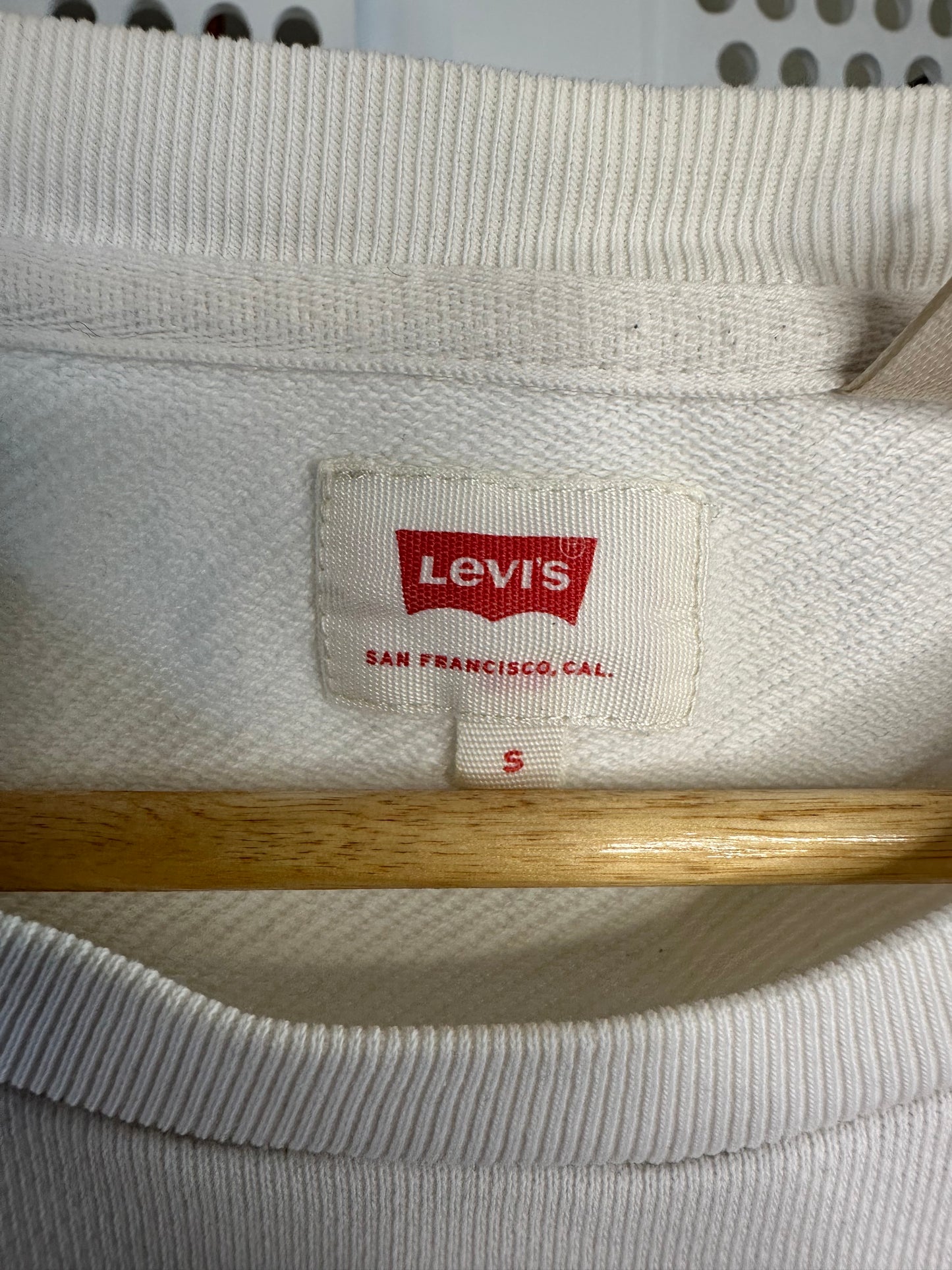 Levi’s White Sweatshirt Jumper Tie Dye logo - Small