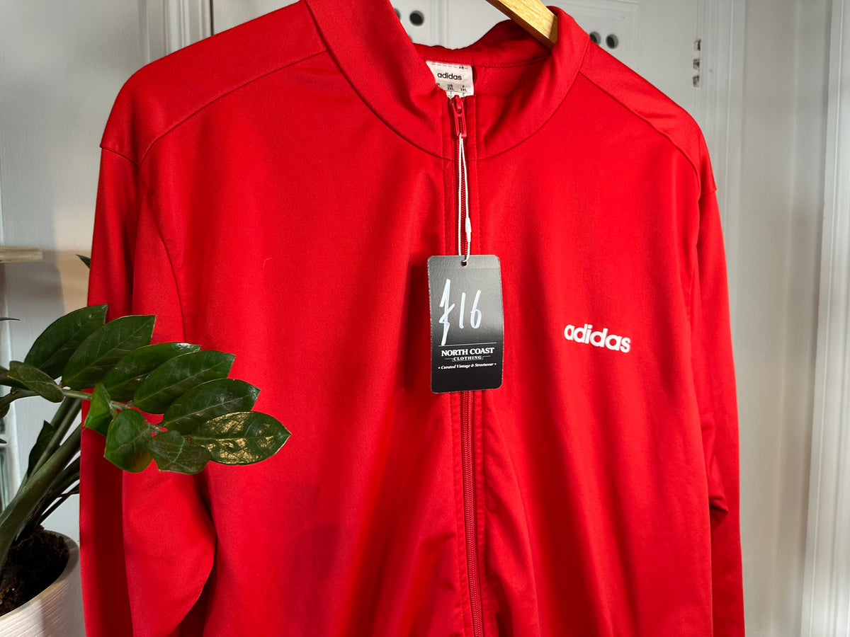 Adidas Red Full Zip Track Jacket – 2XL