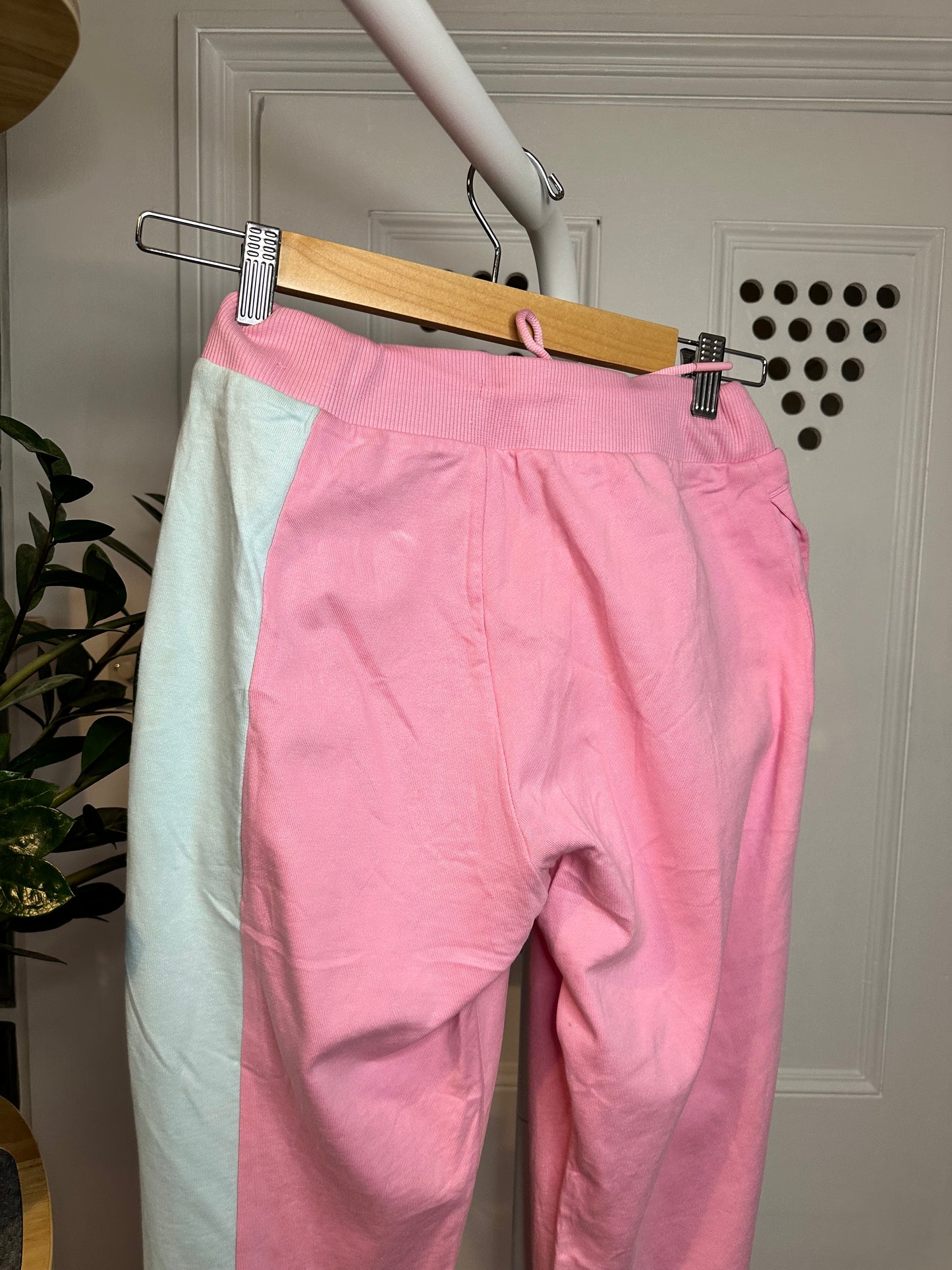Adidas Bubblegum Joggers / Sweat Pants Pink Blue - Women’s Small