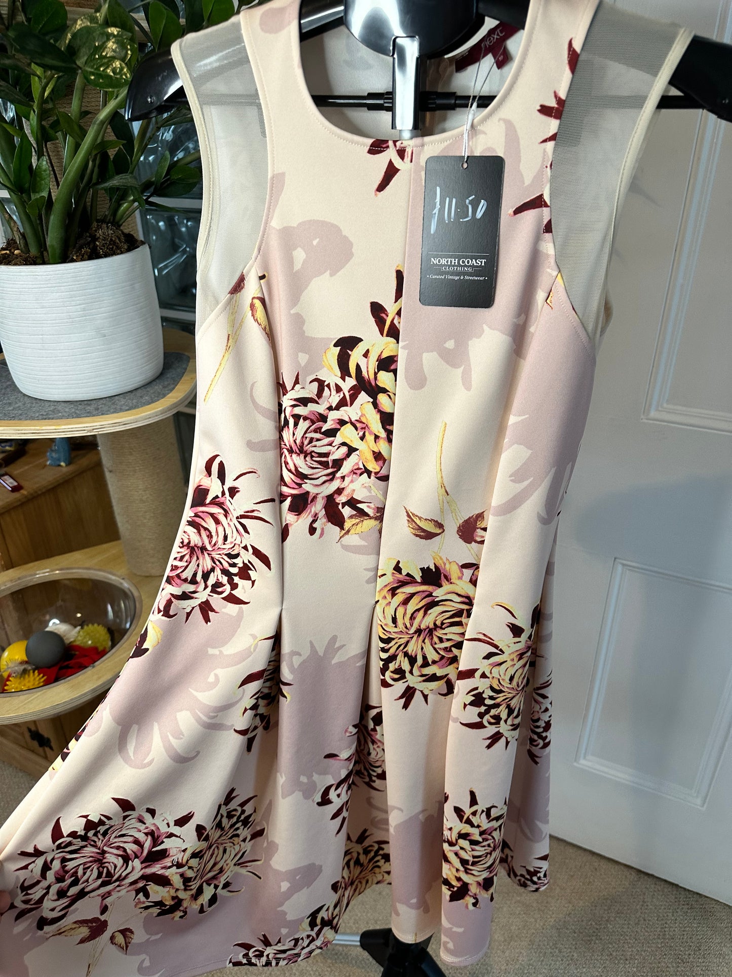 Next Midi Dress Women’s size 10 - Dusky Pink Floral