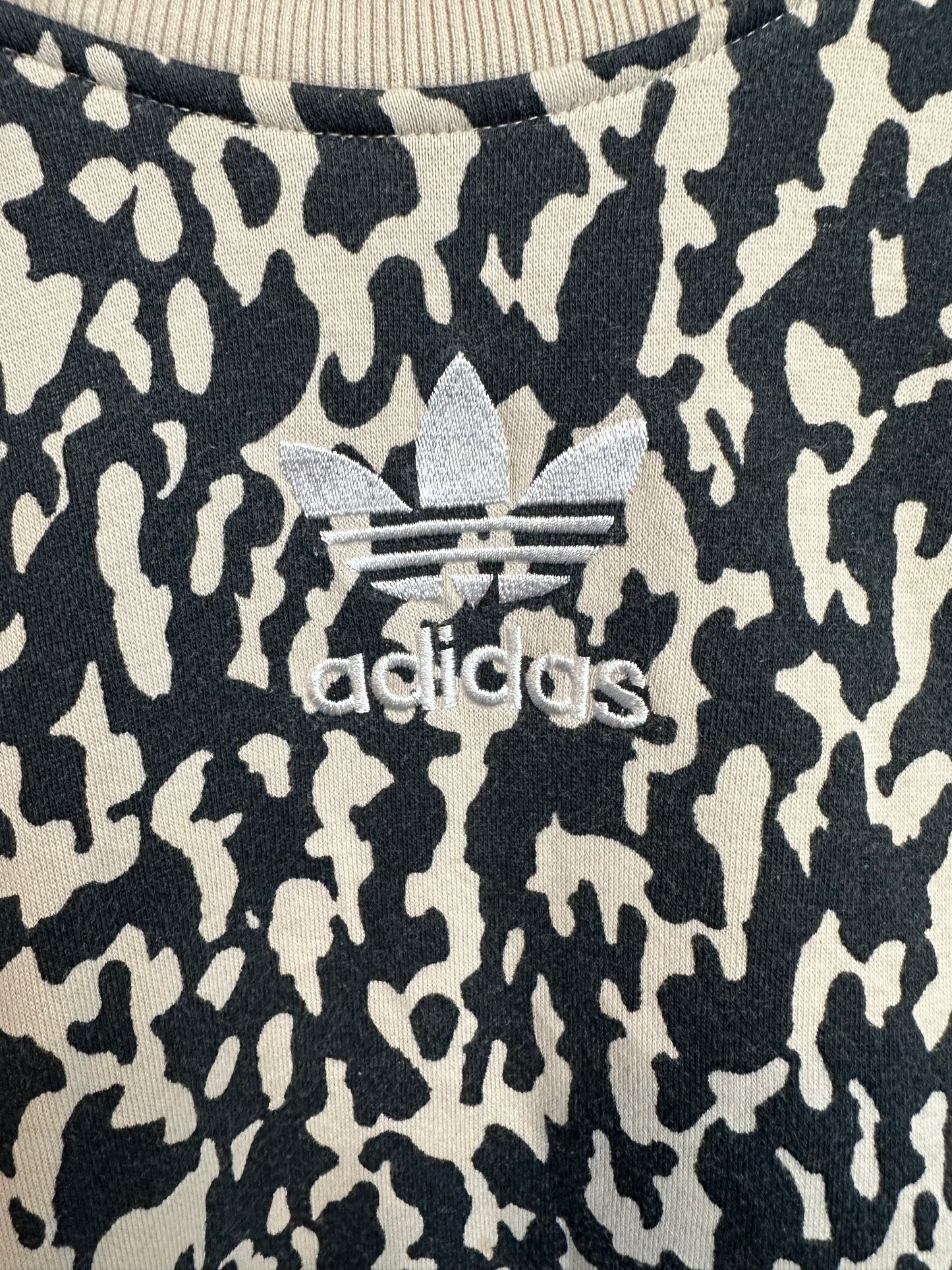Adidas Leopard Print Jumper / Sweatshirt - Women’s XS