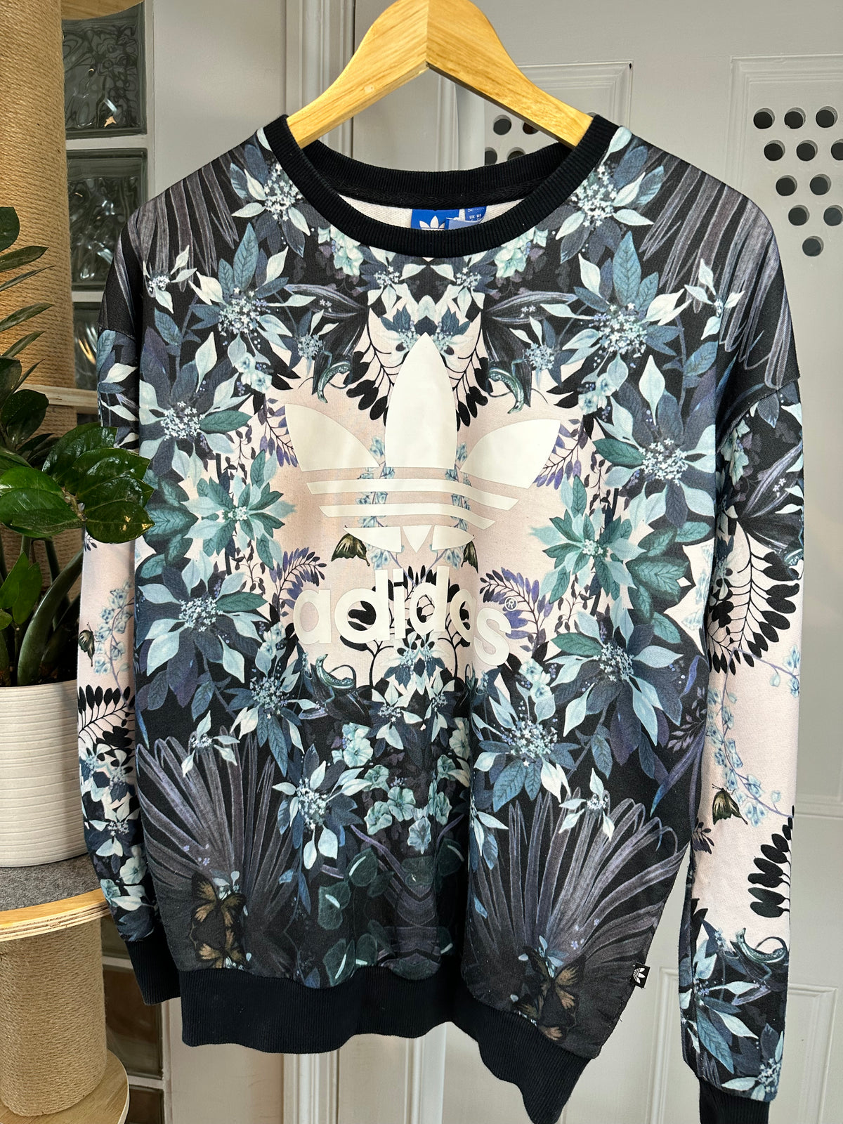 Adidas x Florera - Mirrored Pattern Sweatshirt - Relaxed UK 6