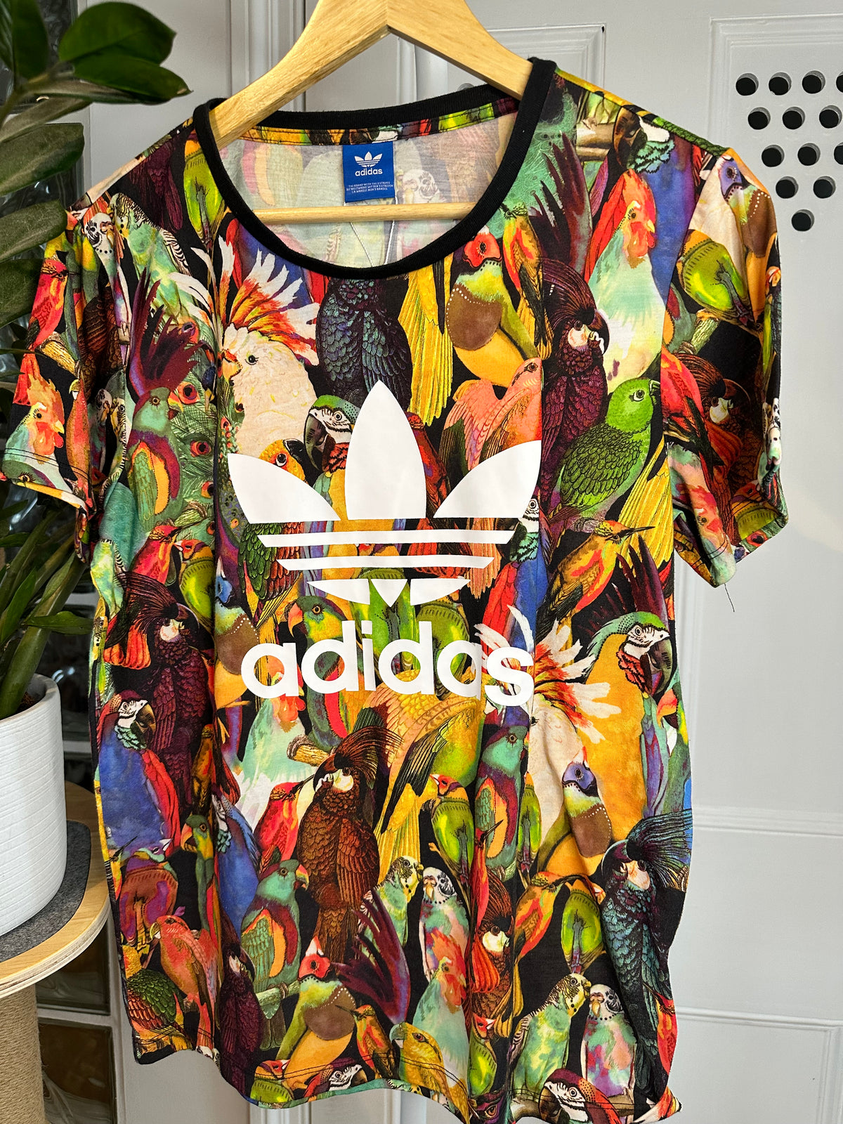 Adidas x Farm Rio - Originals All-Over Parrot Print T-Shirt – Women’s 10/12