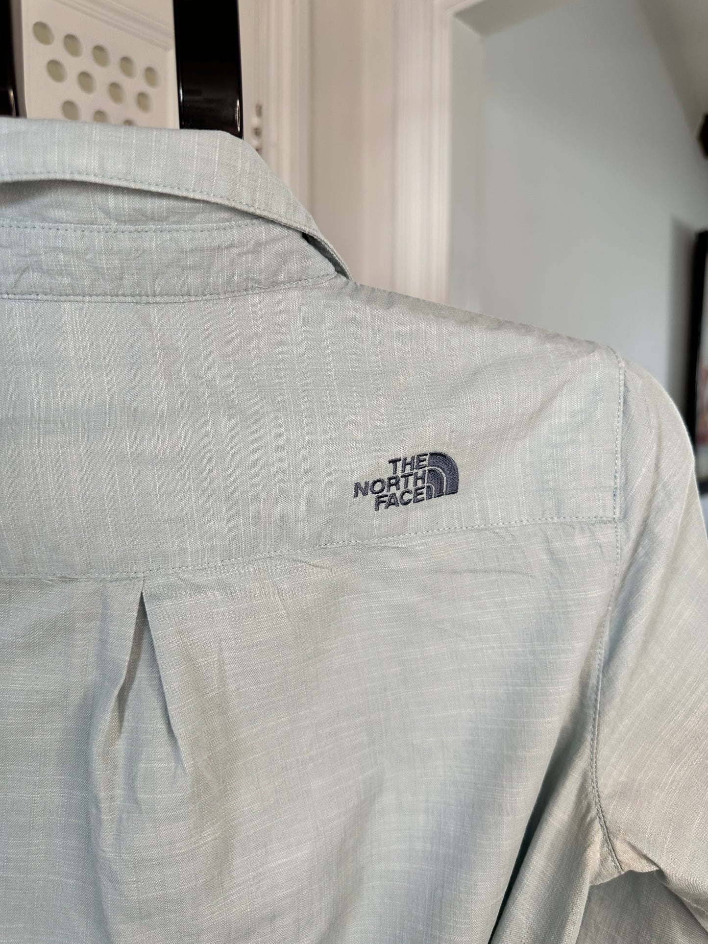 The North Face Cotton Summer Shirt Dress Women’s Medium - Pale Blue