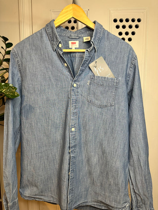 Levi’s Cotton Denim Long Sleeve Casual Shirt - Medium