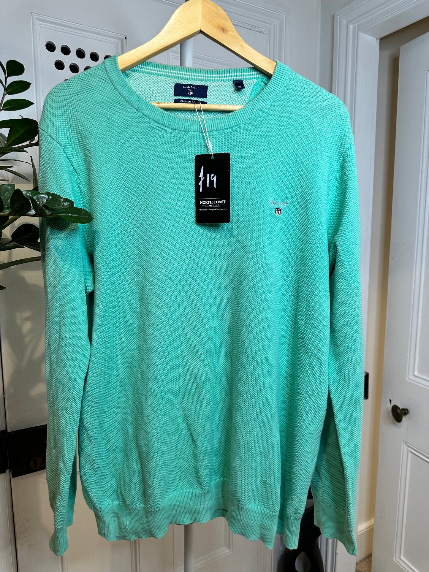 Gant Knit Jumper in Teal - Men’s size XL