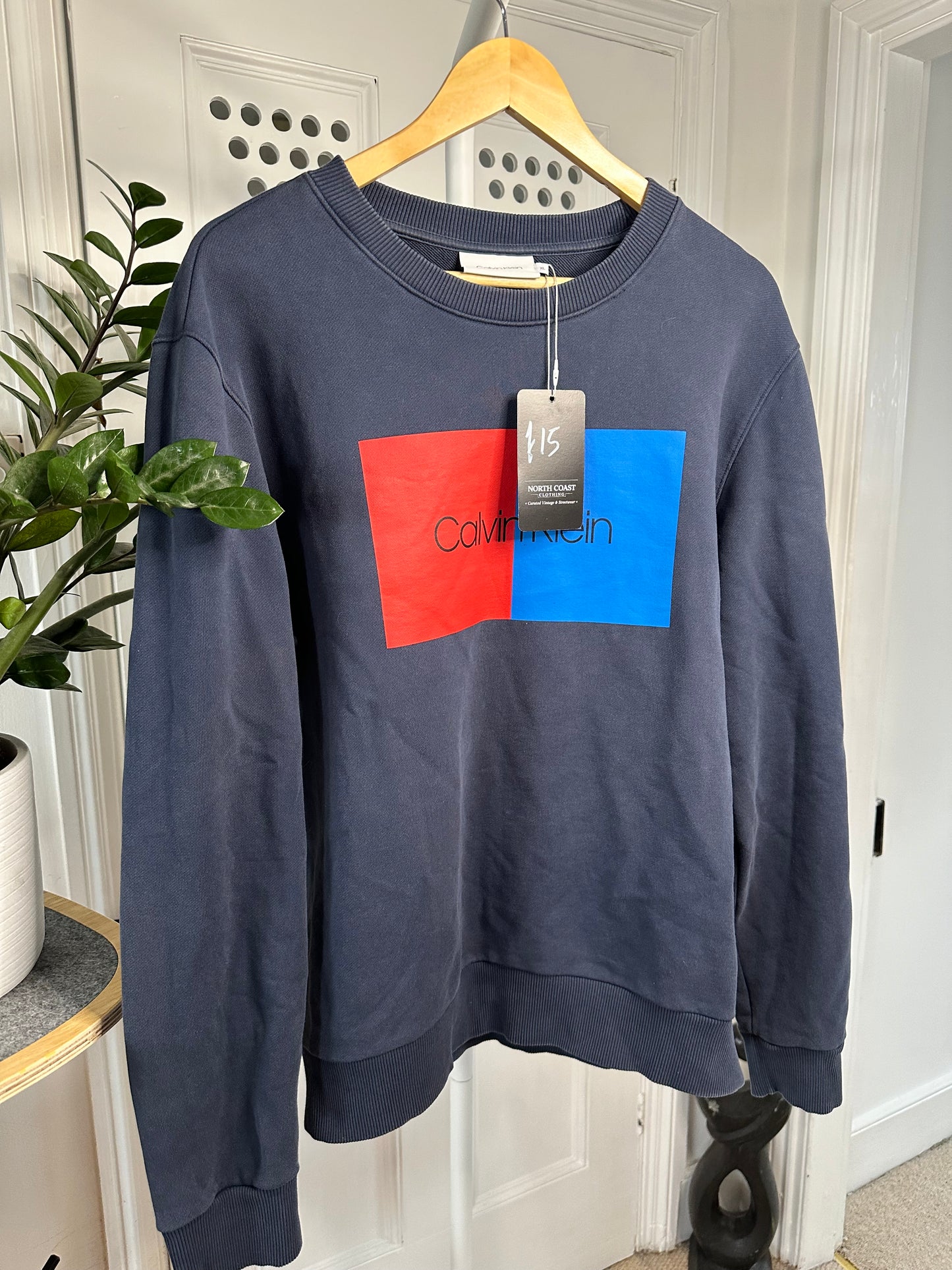 Calvin Klein Blue Sweatshirt - Women’s XL