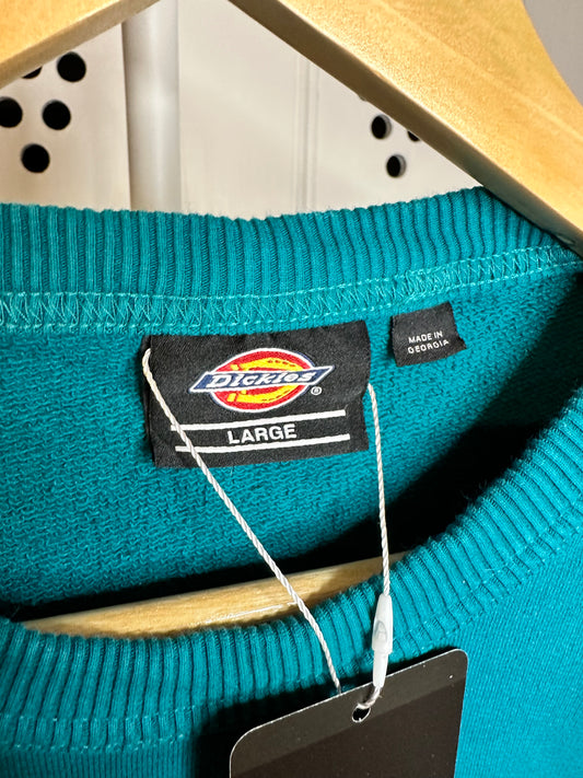Dickies Teal Sweatshirt Jumper - Large