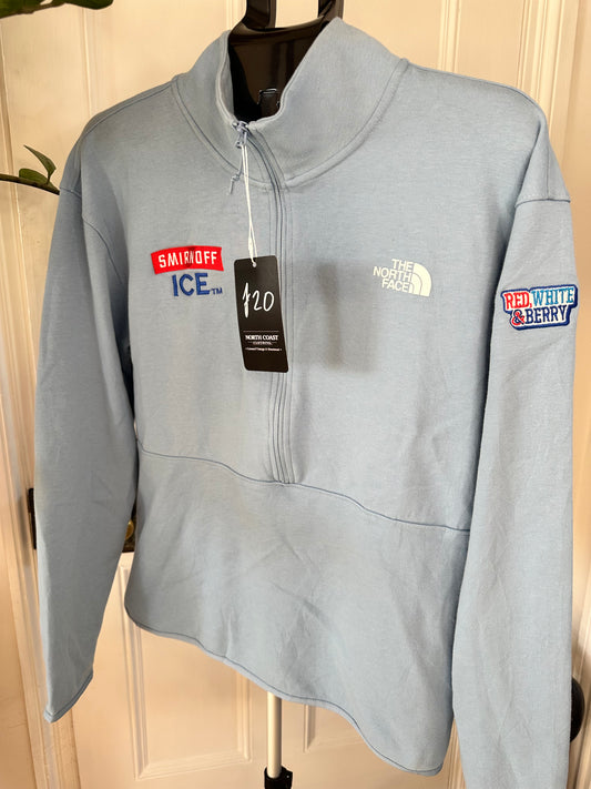 The North Face x Smirnoff Quarter Zip Jumper Baby Blue Women’s Medium