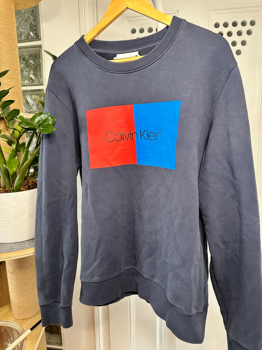 Calvin Klein Blue Sweatshirt - Women’s XL