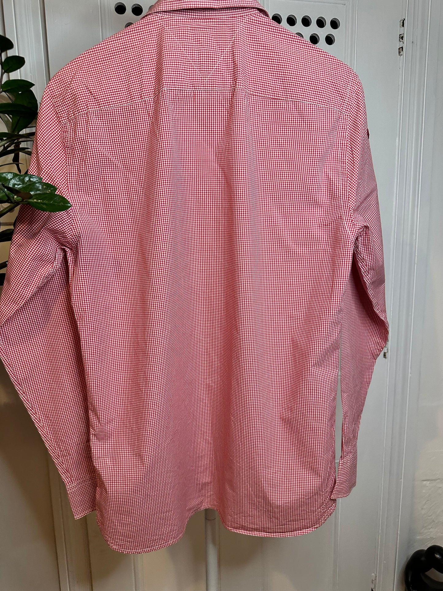 Tommy Hilfiger Red /White Gingham Shirt - Men’s Small