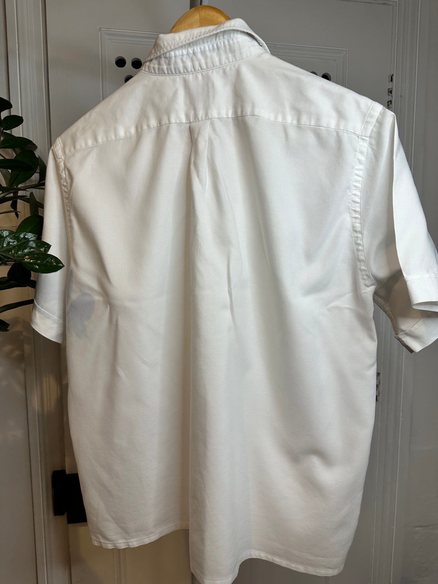 Lacoste Shirt Sleeve Shirt White - Men’s Large (44)