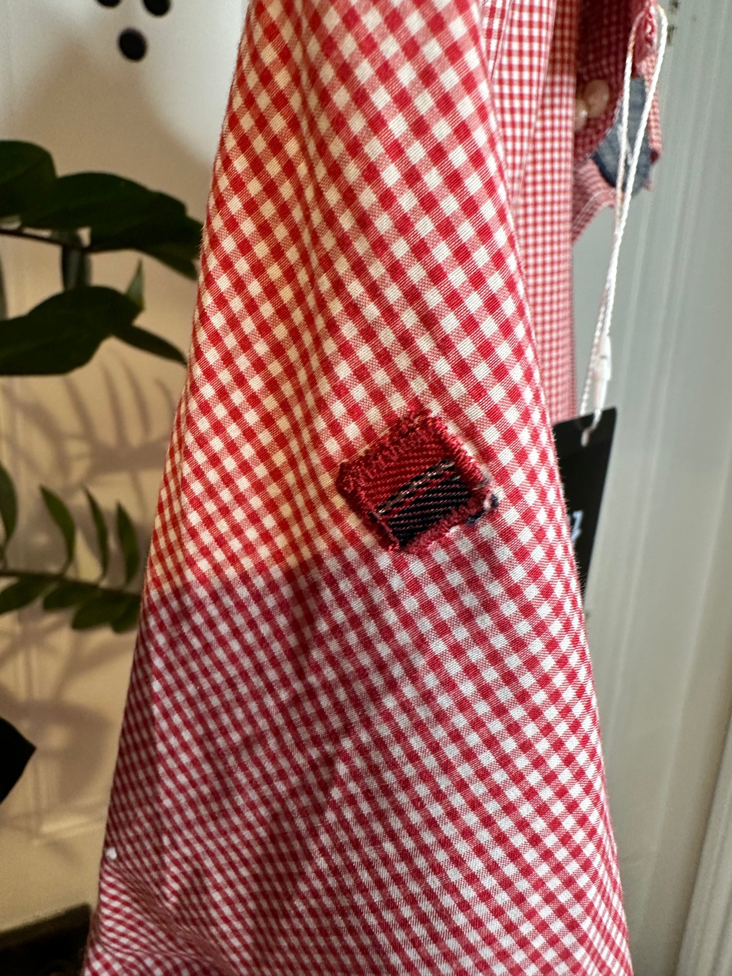 Tommy Hilfiger Red /White Gingham Shirt - Men’s Small
