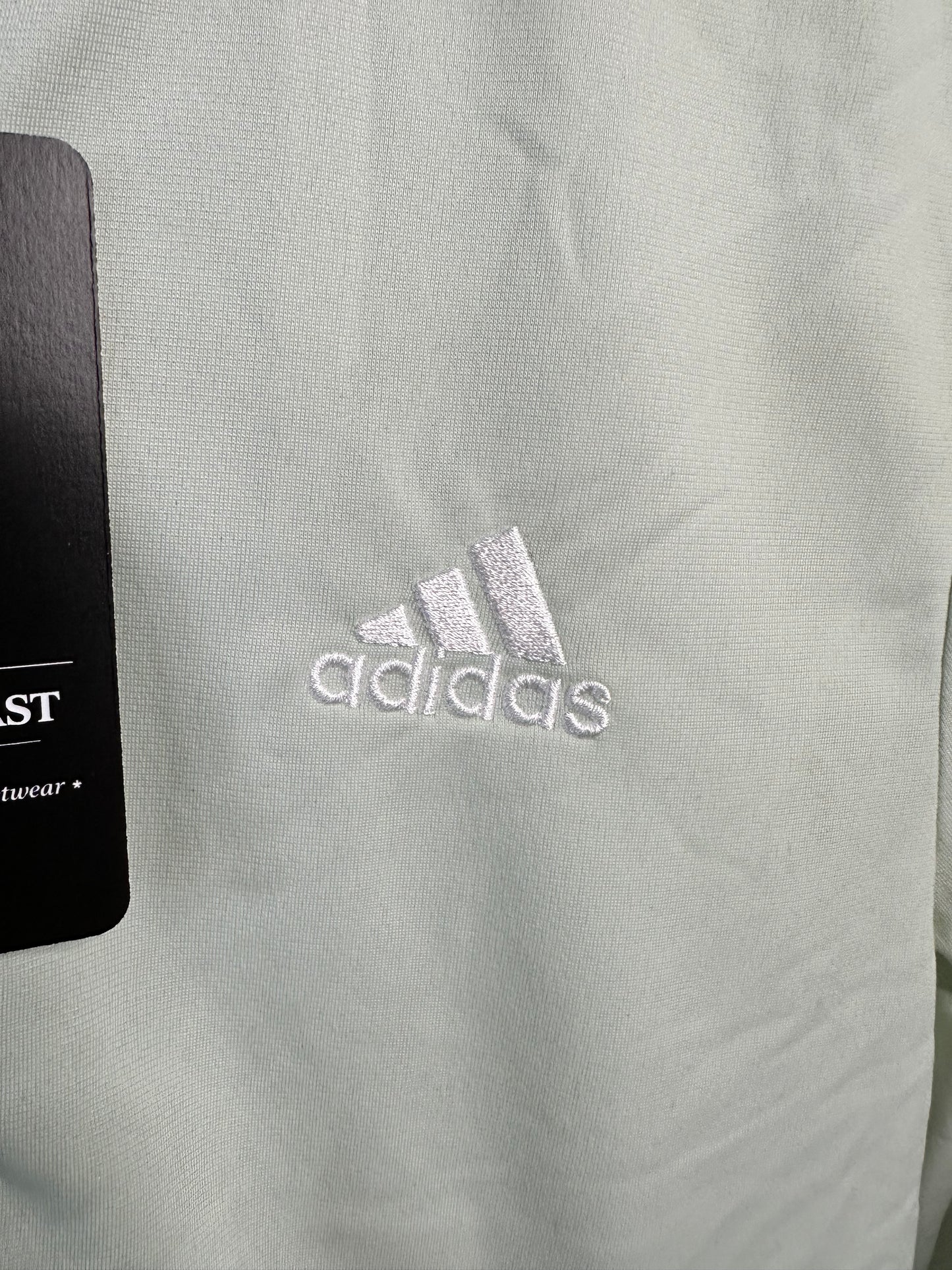 Adidas Pale Green Mint Track Jacket -  Women’s Fitted Small