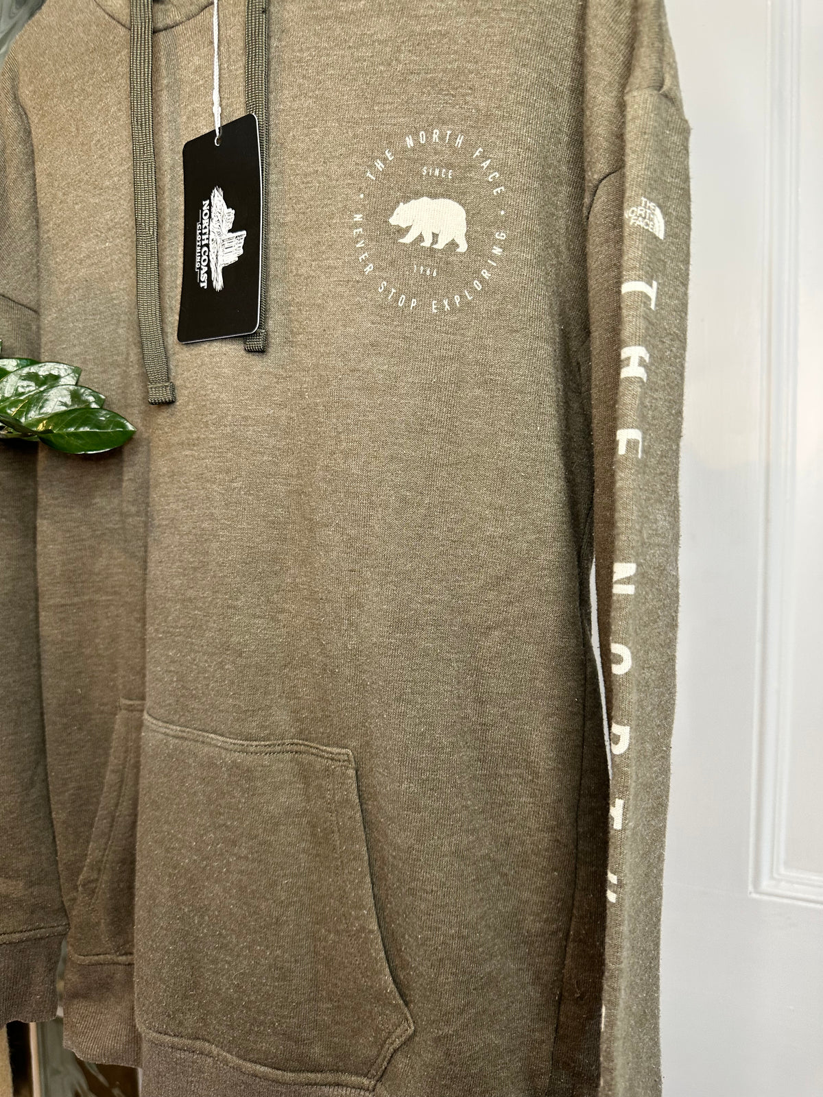 The North Face Women’s Longline Hoodie – Khaki / Olive – Size S