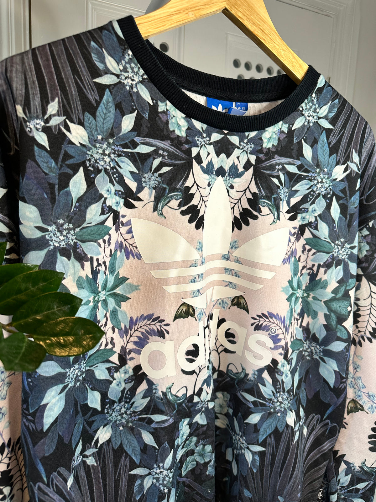 Adidas x Florera - Mirrored Pattern Sweatshirt - Relaxed UK 6