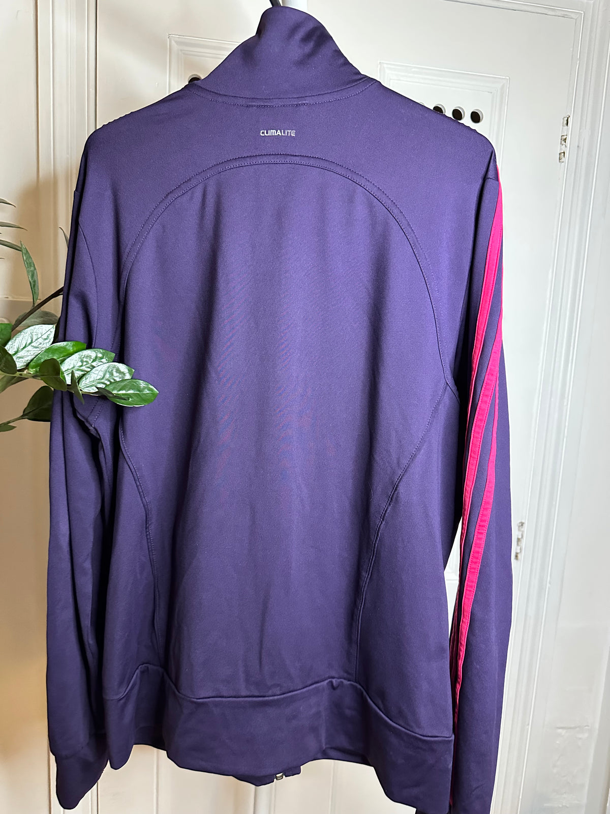 Adidas Performance Essentials Track Jacket – Purple / Hot Pink – UK 14–16 M/L