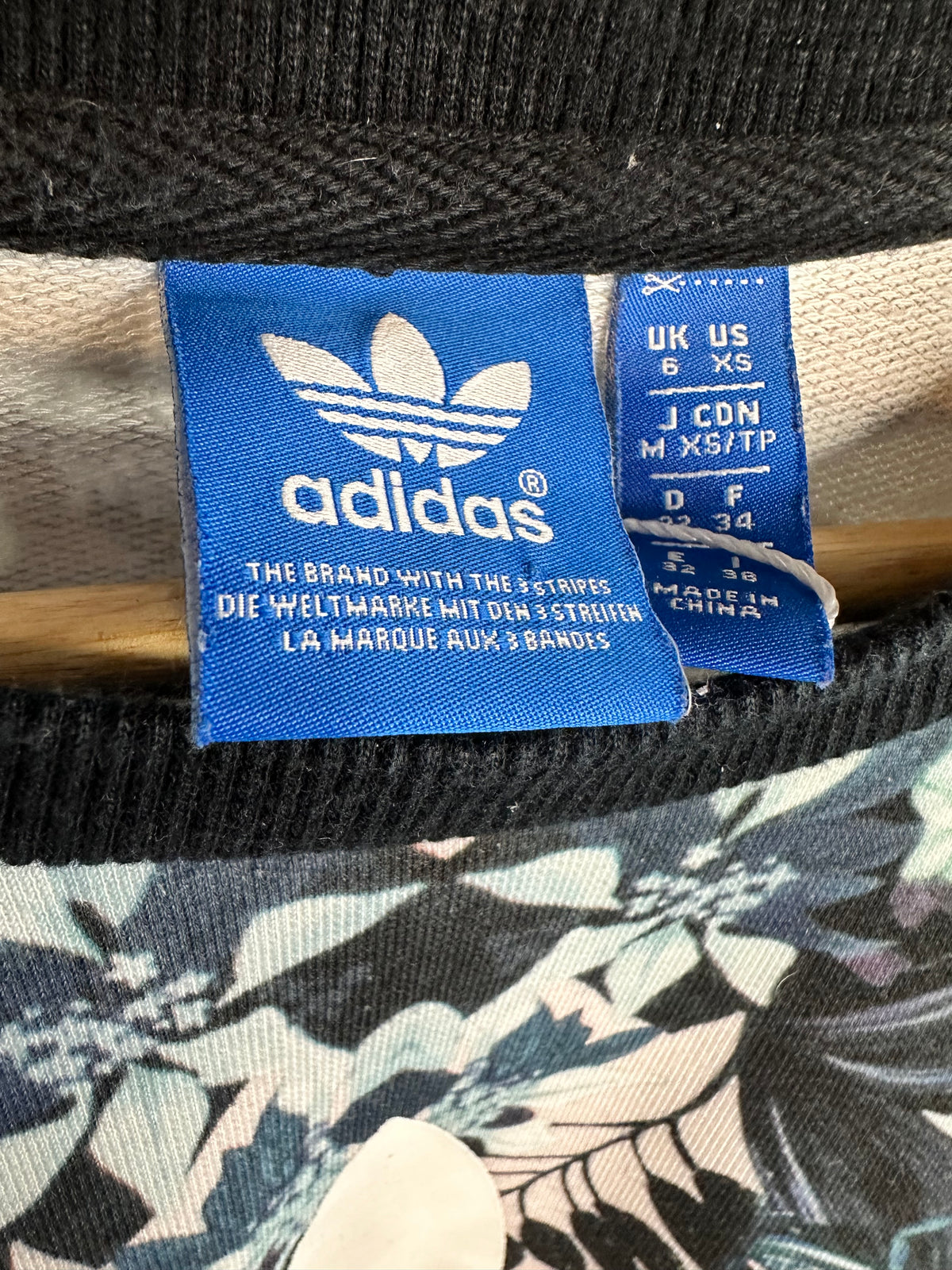 Adidas x Florera - Mirrored Pattern Sweatshirt - Relaxed UK 6