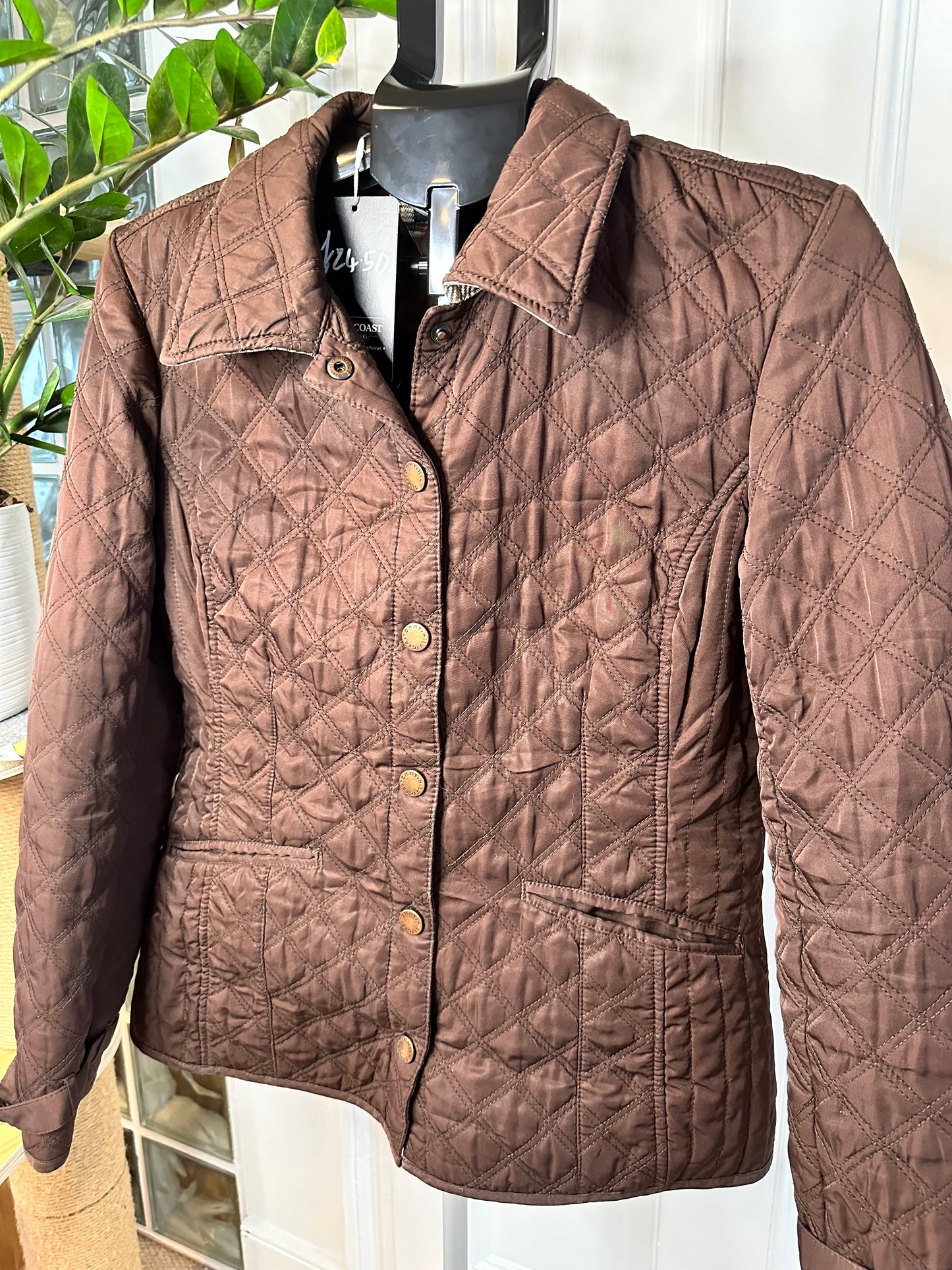 Tommy Hilfiger Quilted Jacket in Women’s Large - Brown