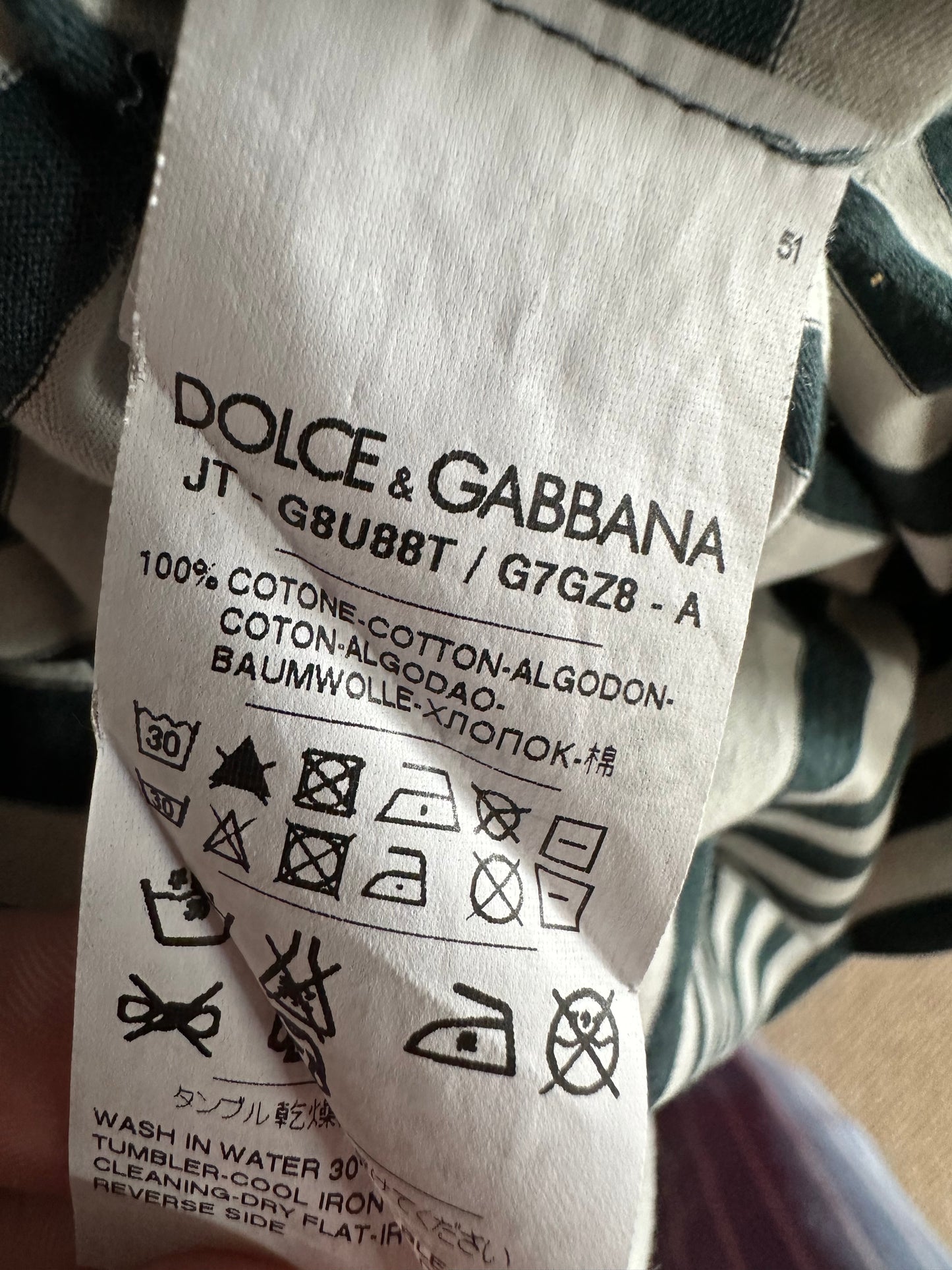 Dolce & Gabbana Striped T-shirt Women’s Size Medium