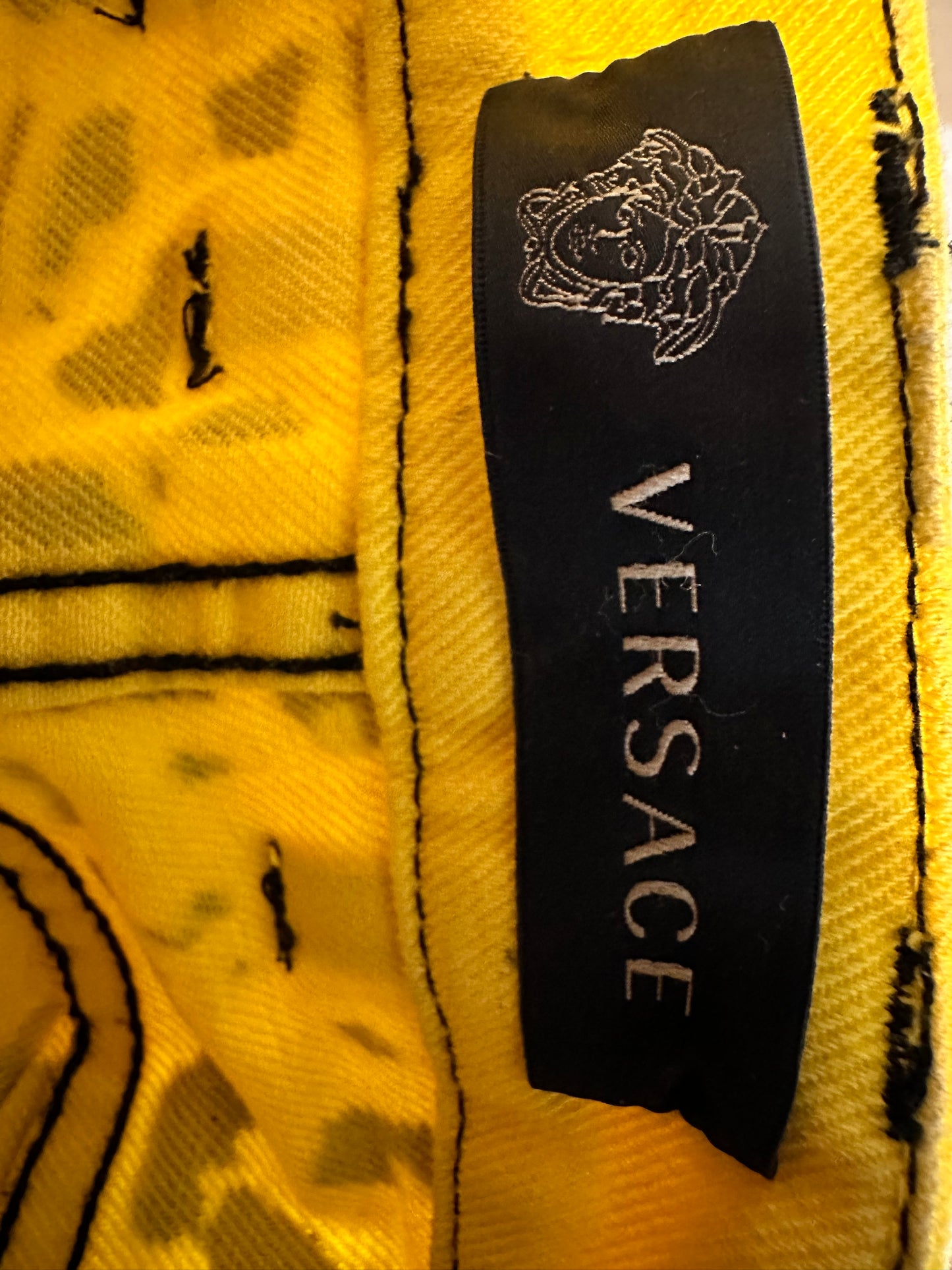 Versace Leopard Print Jeans 28 Waist 32 Leg