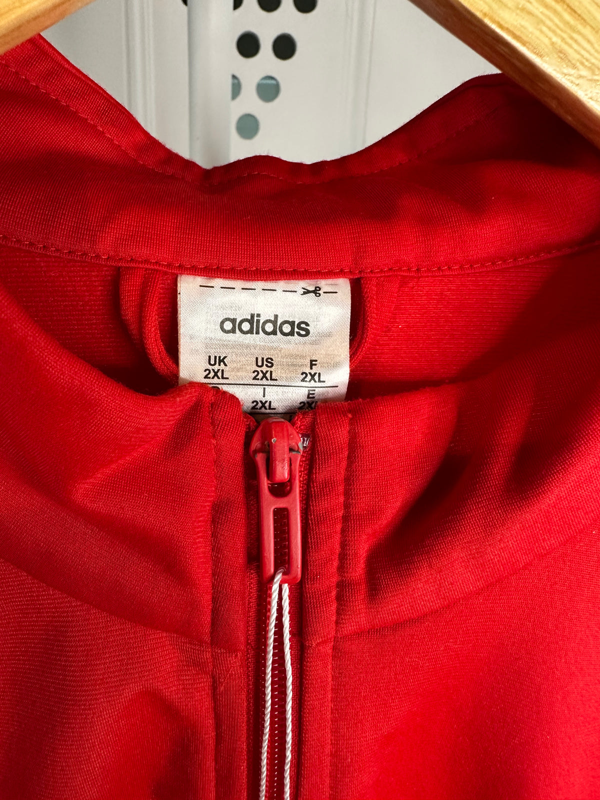 Adidas Red Full Zip Track Jacket – 2XL