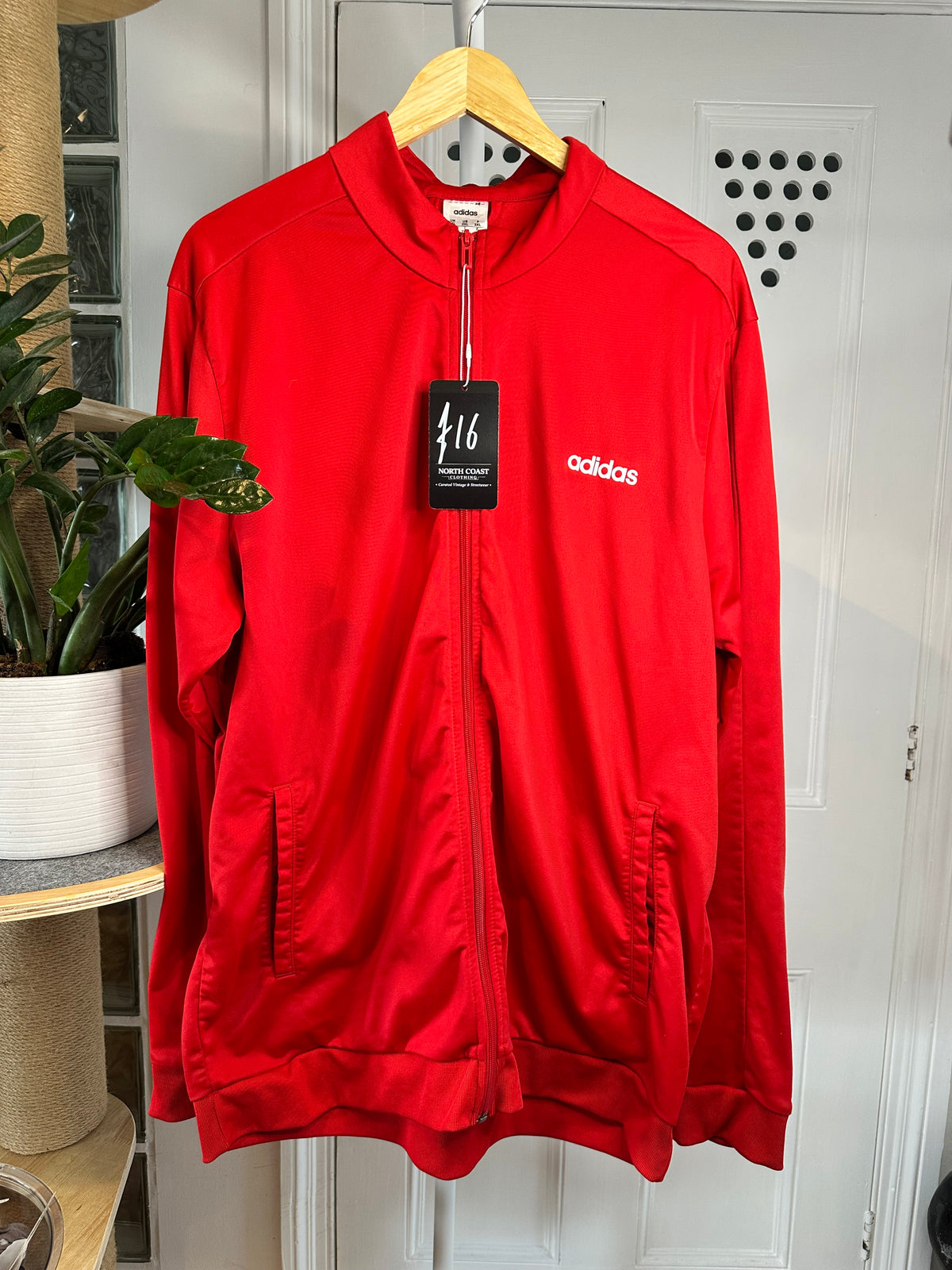 Adidas Red Full Zip Track Jacket – 2XL