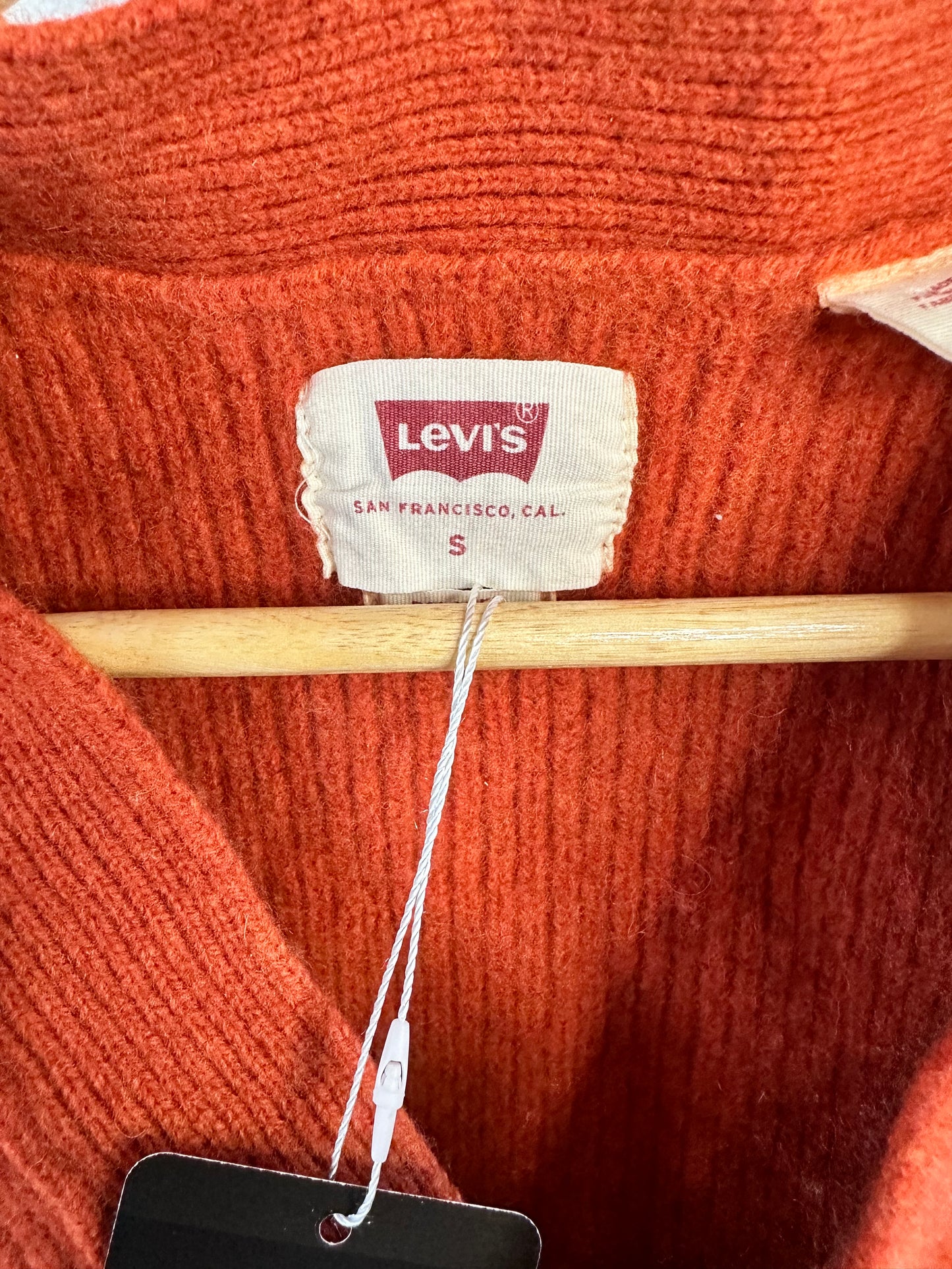 Levi’s Knitted Orange Sweater Vest - Small