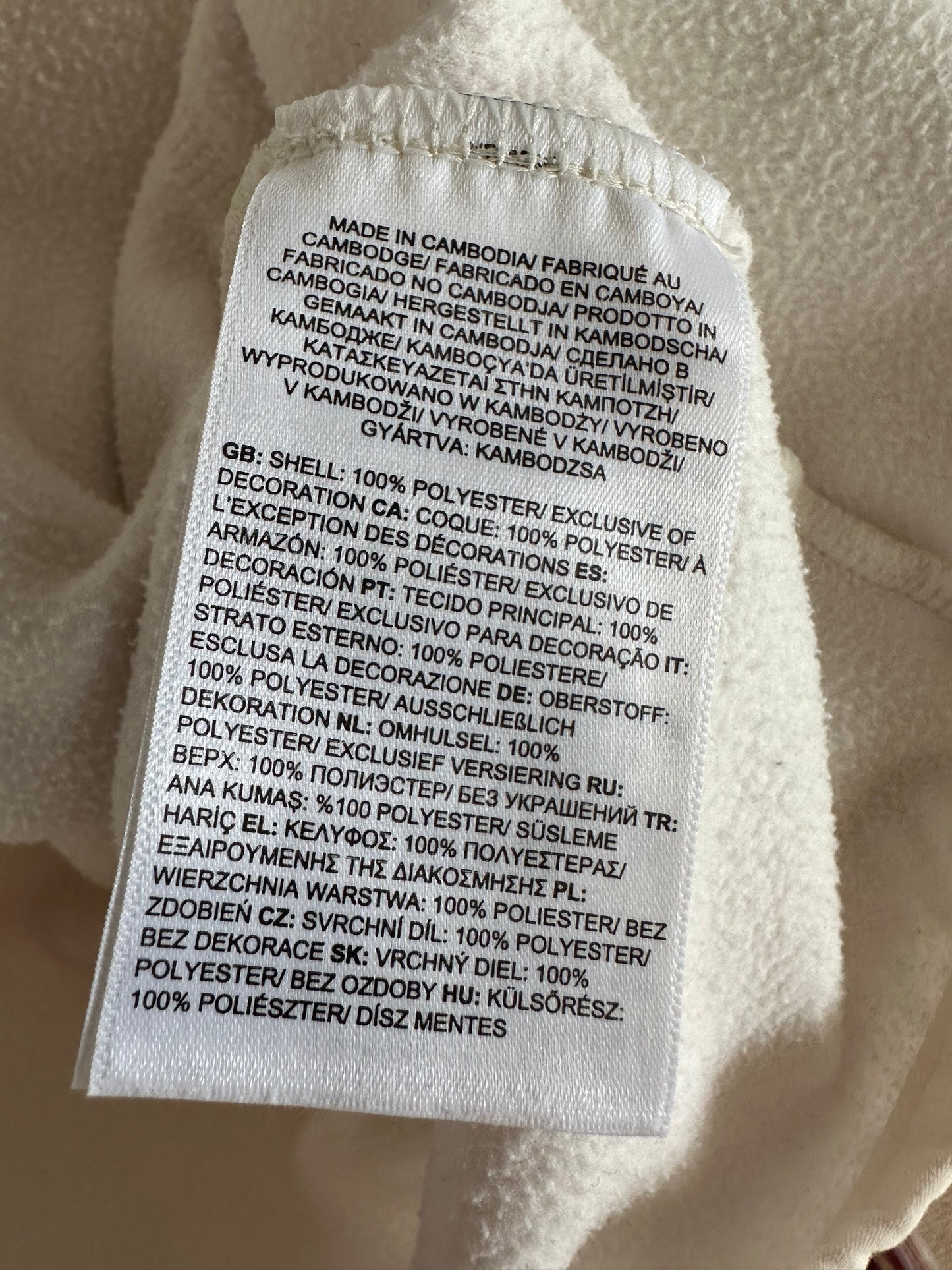 The North Face Soft White Fleece Women’s Size Small