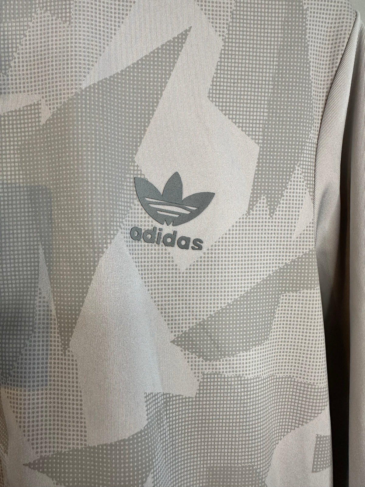 Adidas Originals Men’s Graphic Track Jacket – Grey/White – Size L