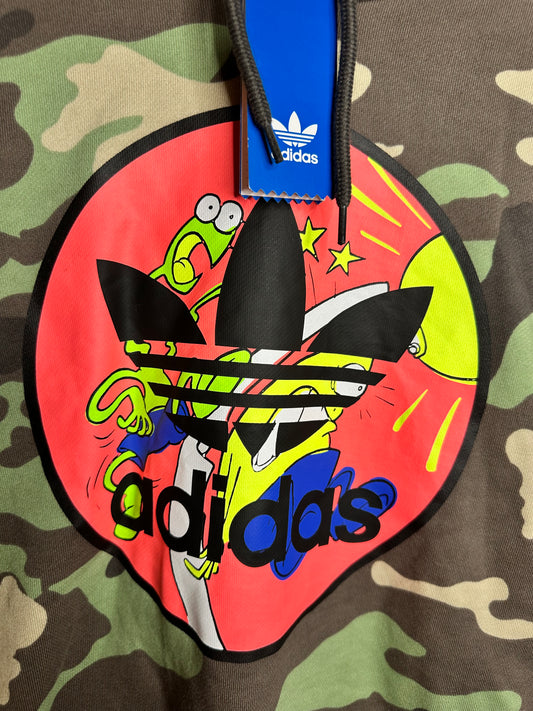 Adidas Originals x Jeremy Scott Camo Graphic Hoodie – Oversized Small - New With Tags