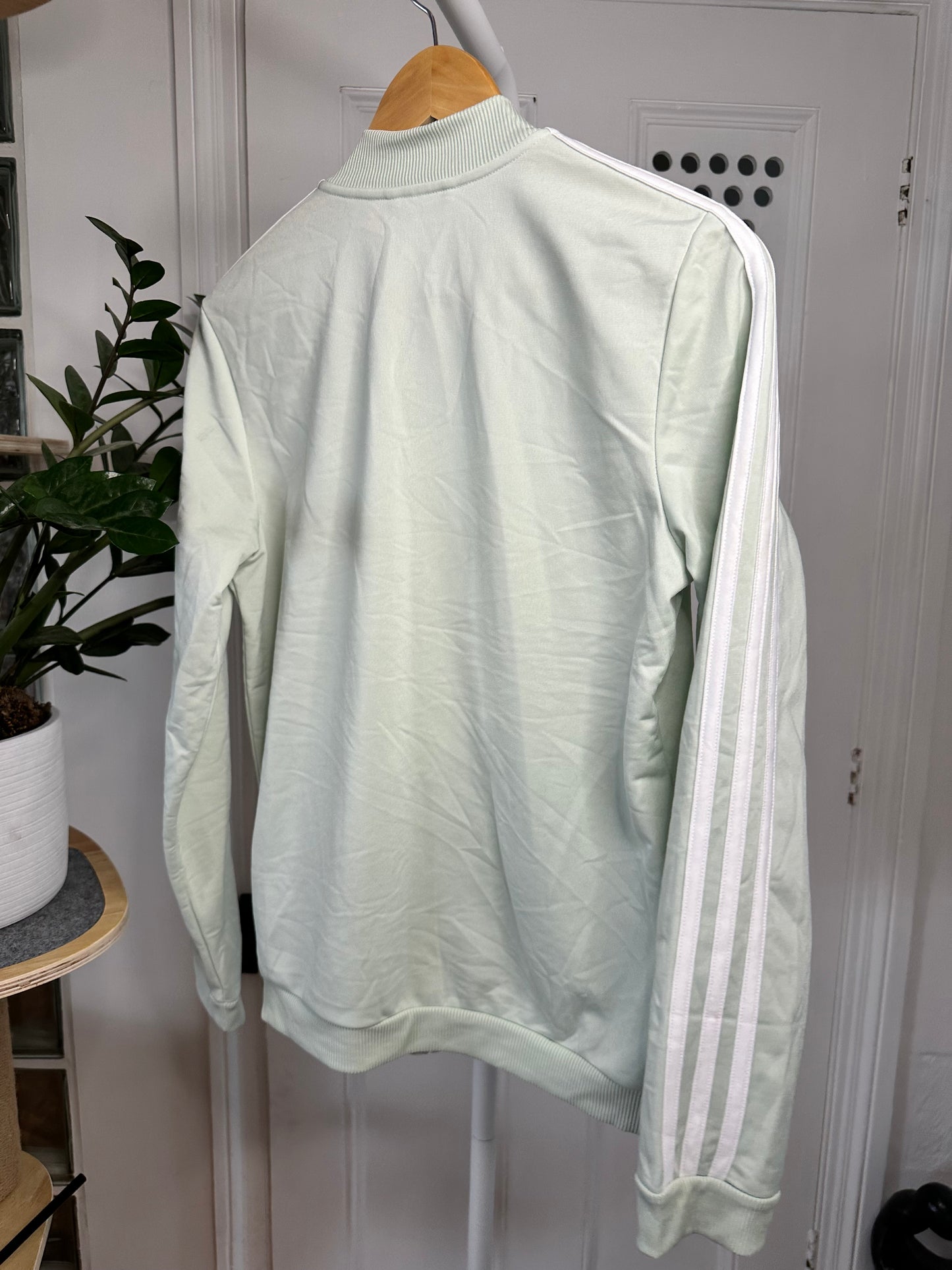 Adidas Pale Green Mint Track Jacket -  Women’s Fitted Small