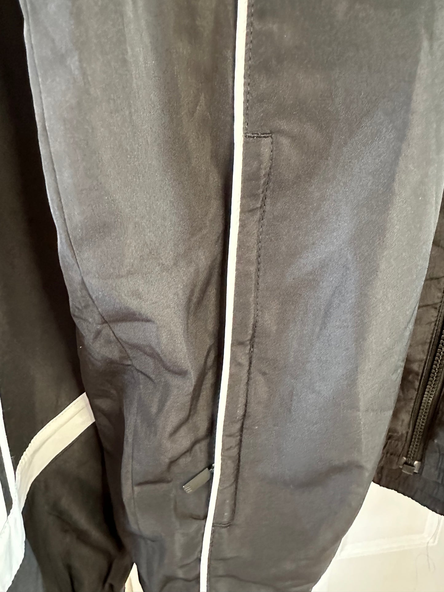 Adidas Black Track Jacket Full Zip - Medium Relaxed Fit