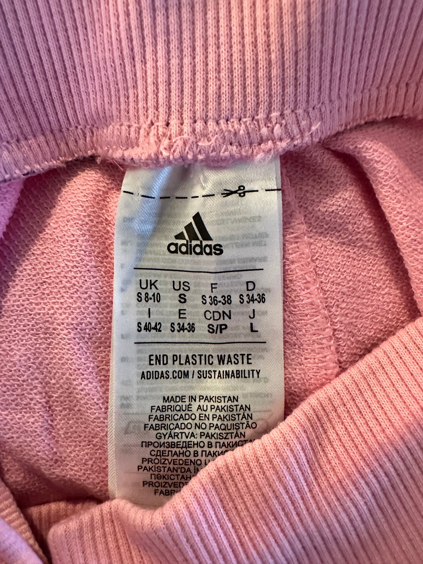 Adidas Bubblegum Joggers / Sweat Pants Pink Blue - Women’s Small