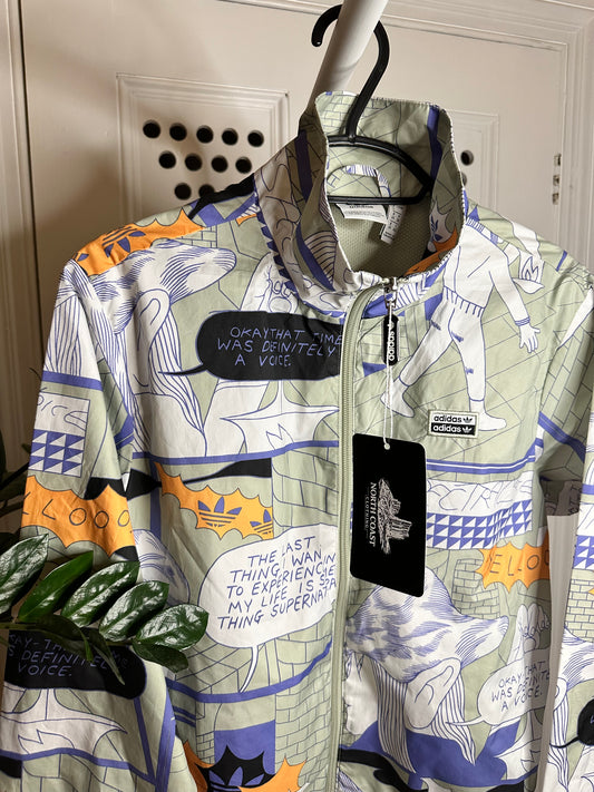Adidas Originals x All-Over Comic Graphic Track Jacket – UK 8