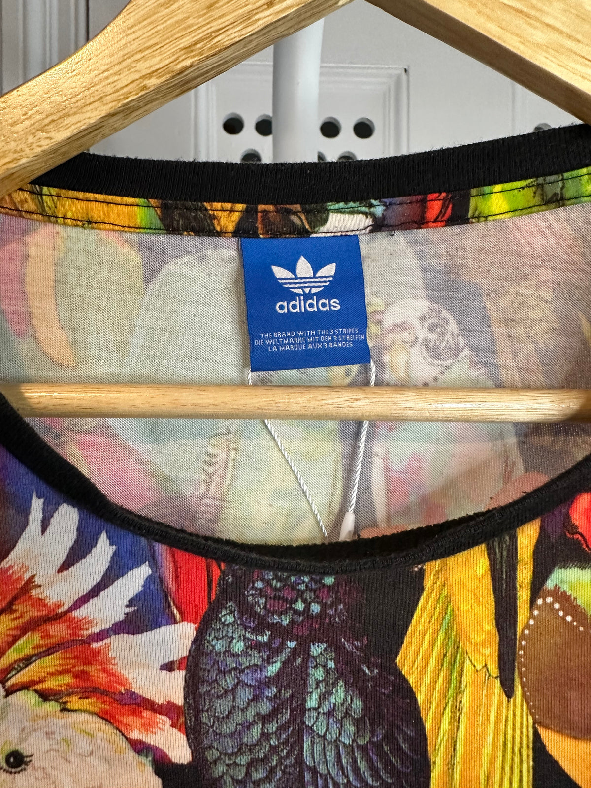 Adidas x Farm Rio - Originals All-Over Parrot Print T-Shirt – Women’s 10/12