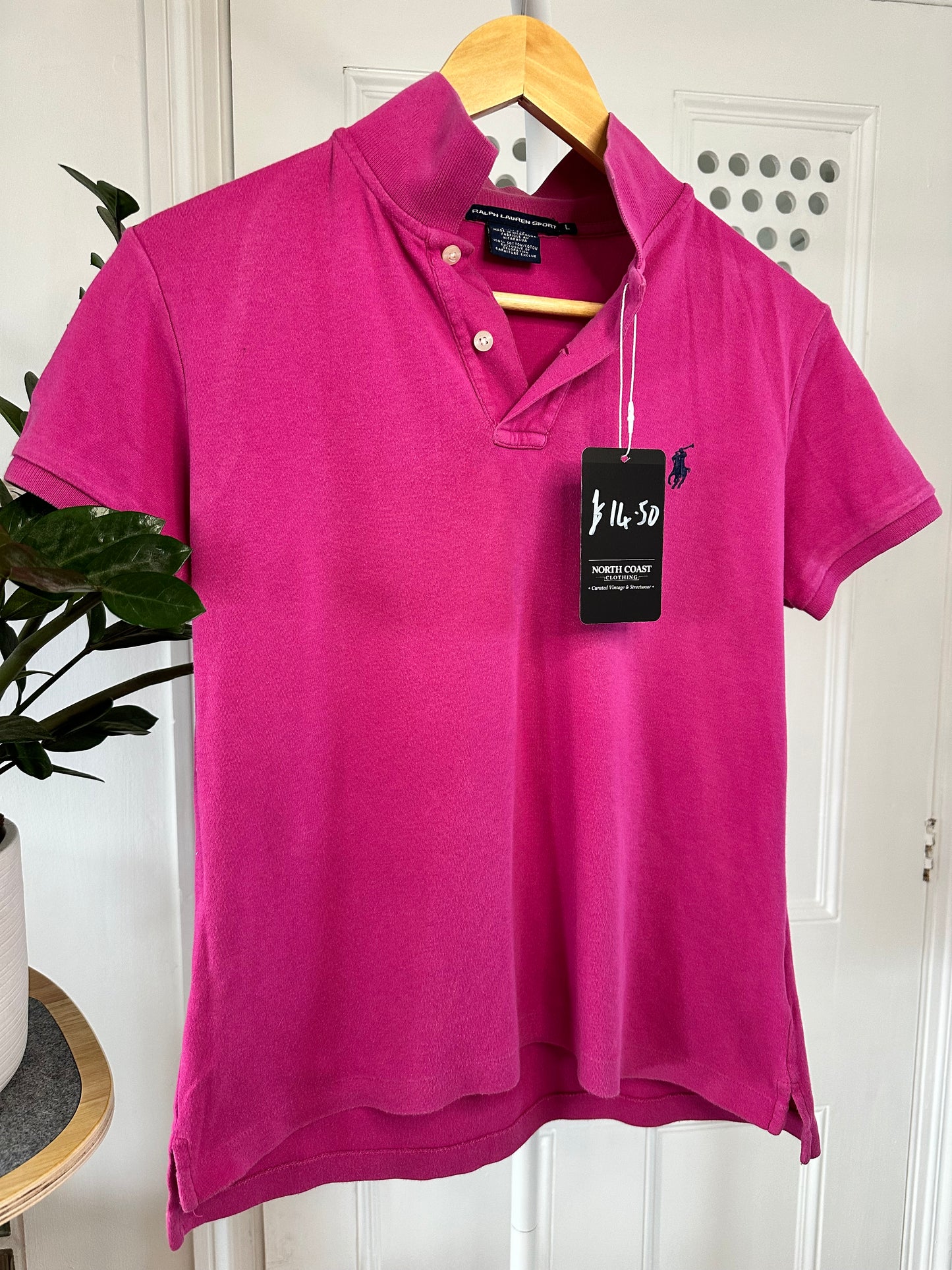 Ralph Lauren Sport Pink Polo Shirt - Women’s Fitted Large