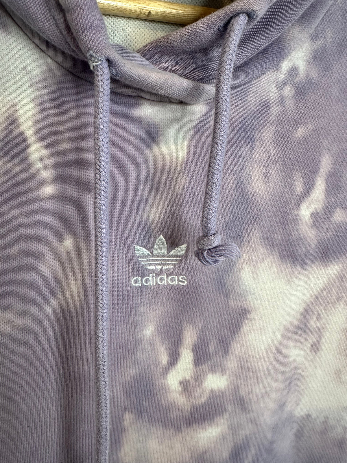 Adidas Originals Tie-Dye Hoodie – Lilac & White – Women’s UK 8