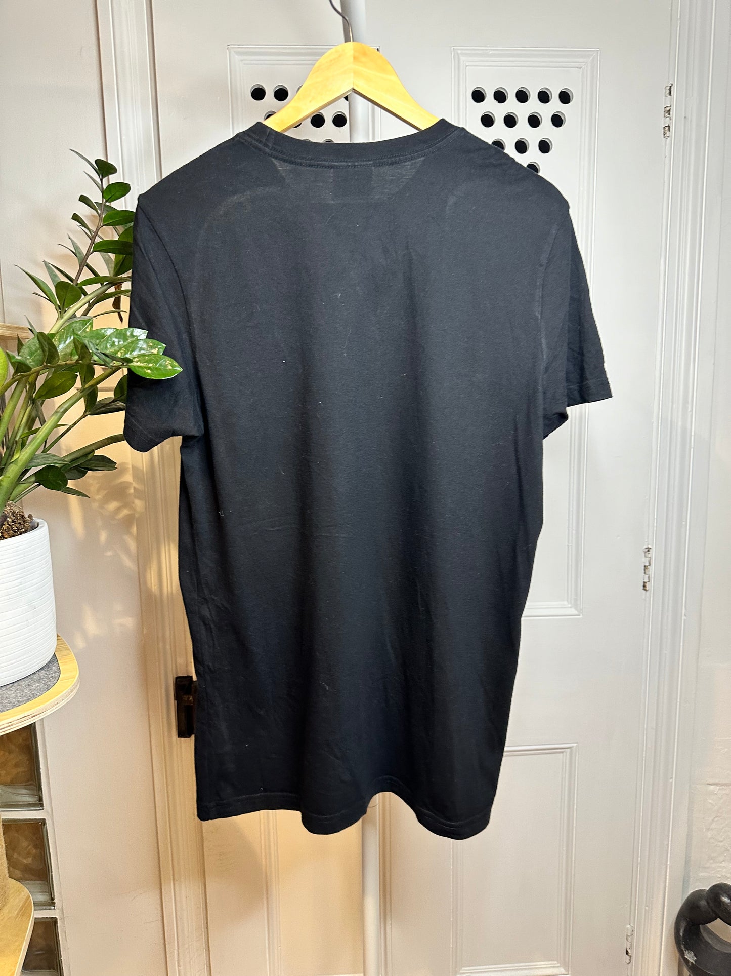 Paul Smith Black T-shirt Colourful Design - Large