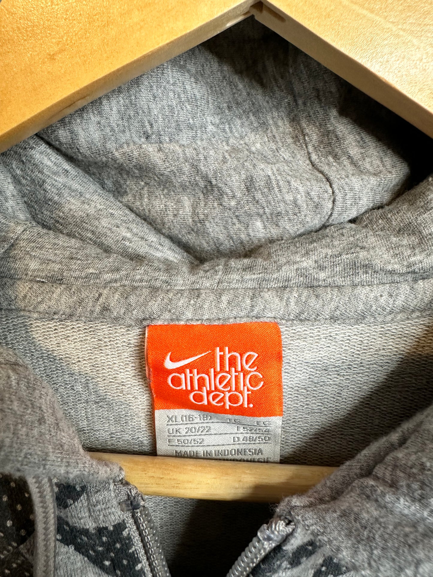 Nike Athletic Department Graphic Hoodie - Grey Women’s XL