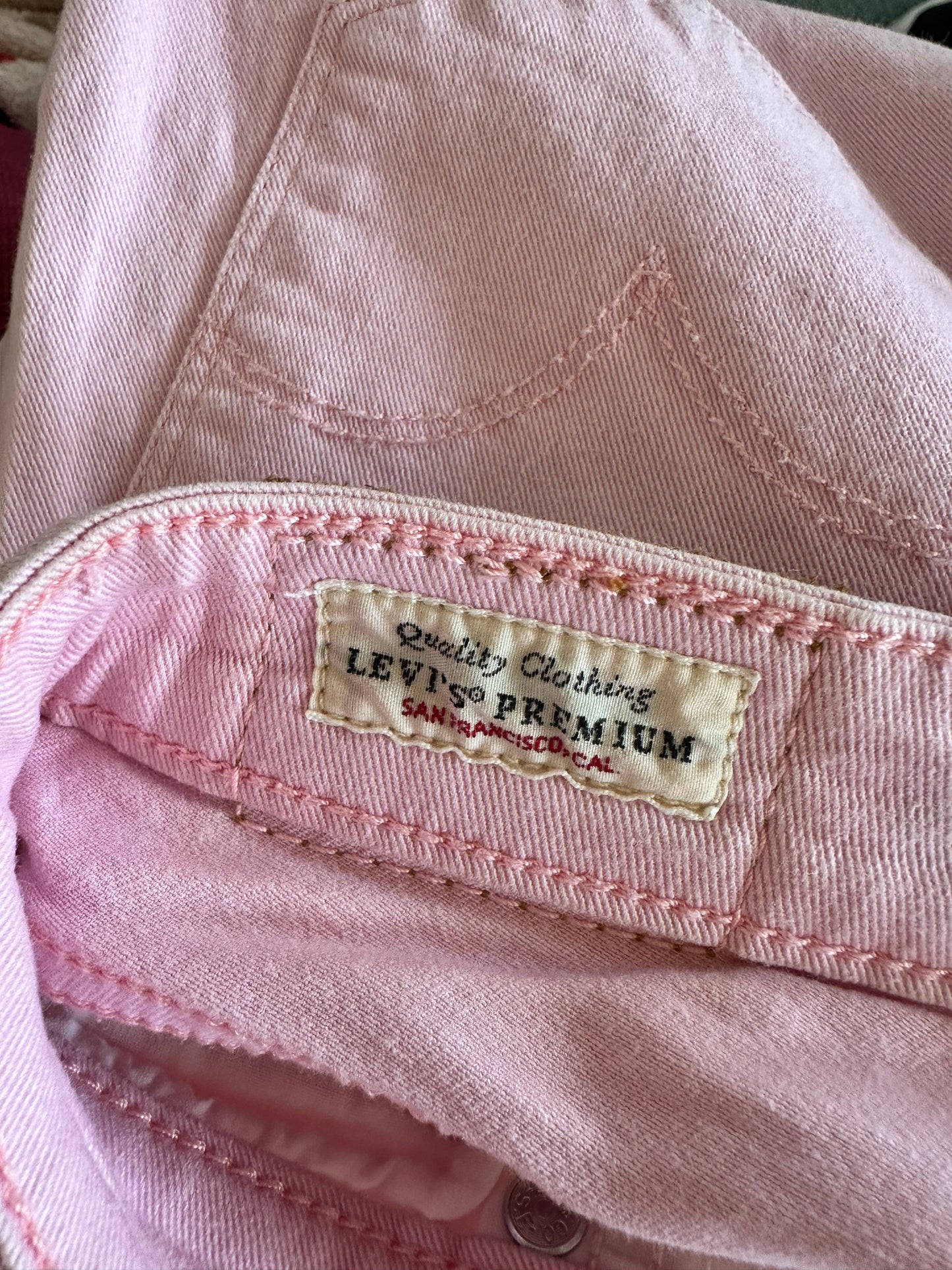 Levi’s Pink High Rise Skinny Jeans - Waist 25 x Leg 25