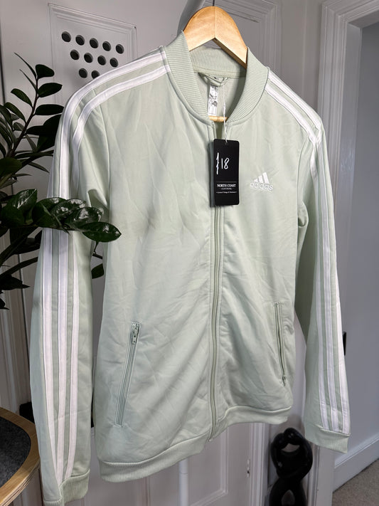 Adidas Pale Green Mint Track Jacket -  Women’s Fitted Small