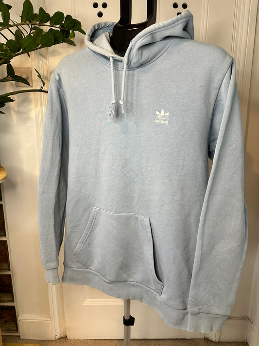 Adidas Sky Blue Hoodie in a Men’s Large