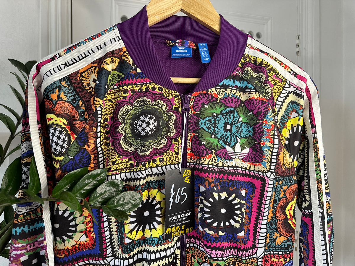Adidas Originals x Farm Rio Crochet Print Track Jacket – UK 14