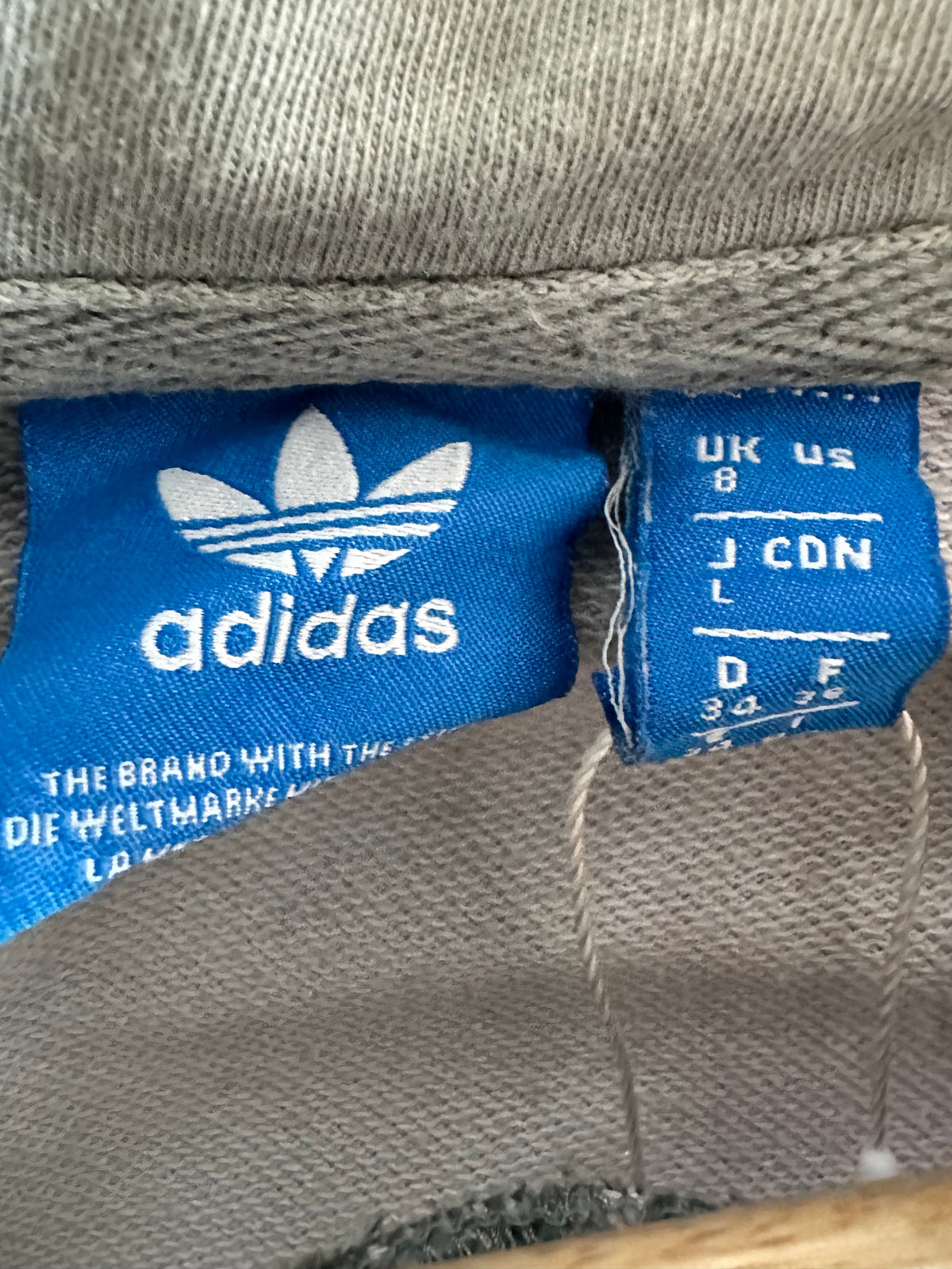 Adidas Originals Marble Print Trefoil Hoodie – UK 8 / Relaxed Fit Up to UK 12